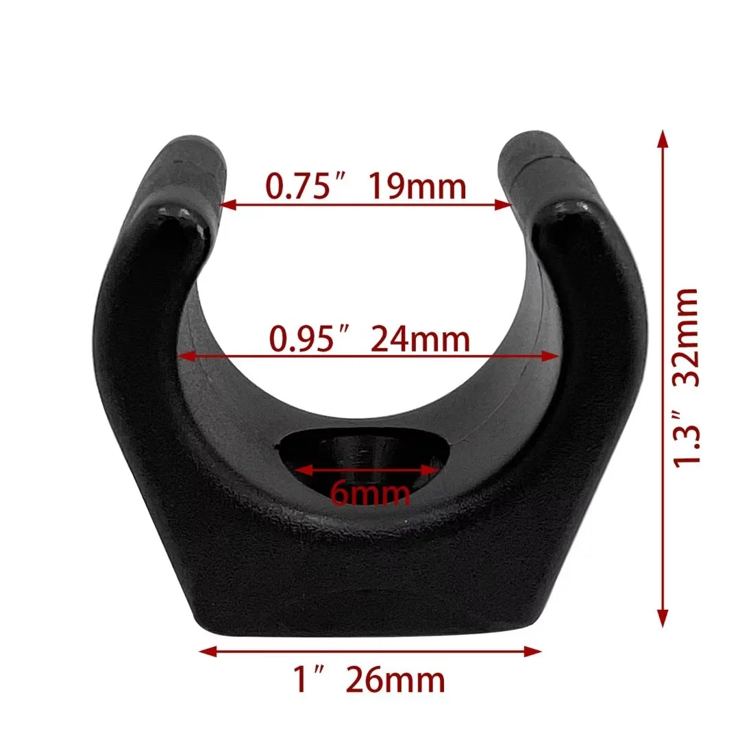 4PCS Boat Nylon Water Pipe U-clamp Waterpipe Tube Clip Holder