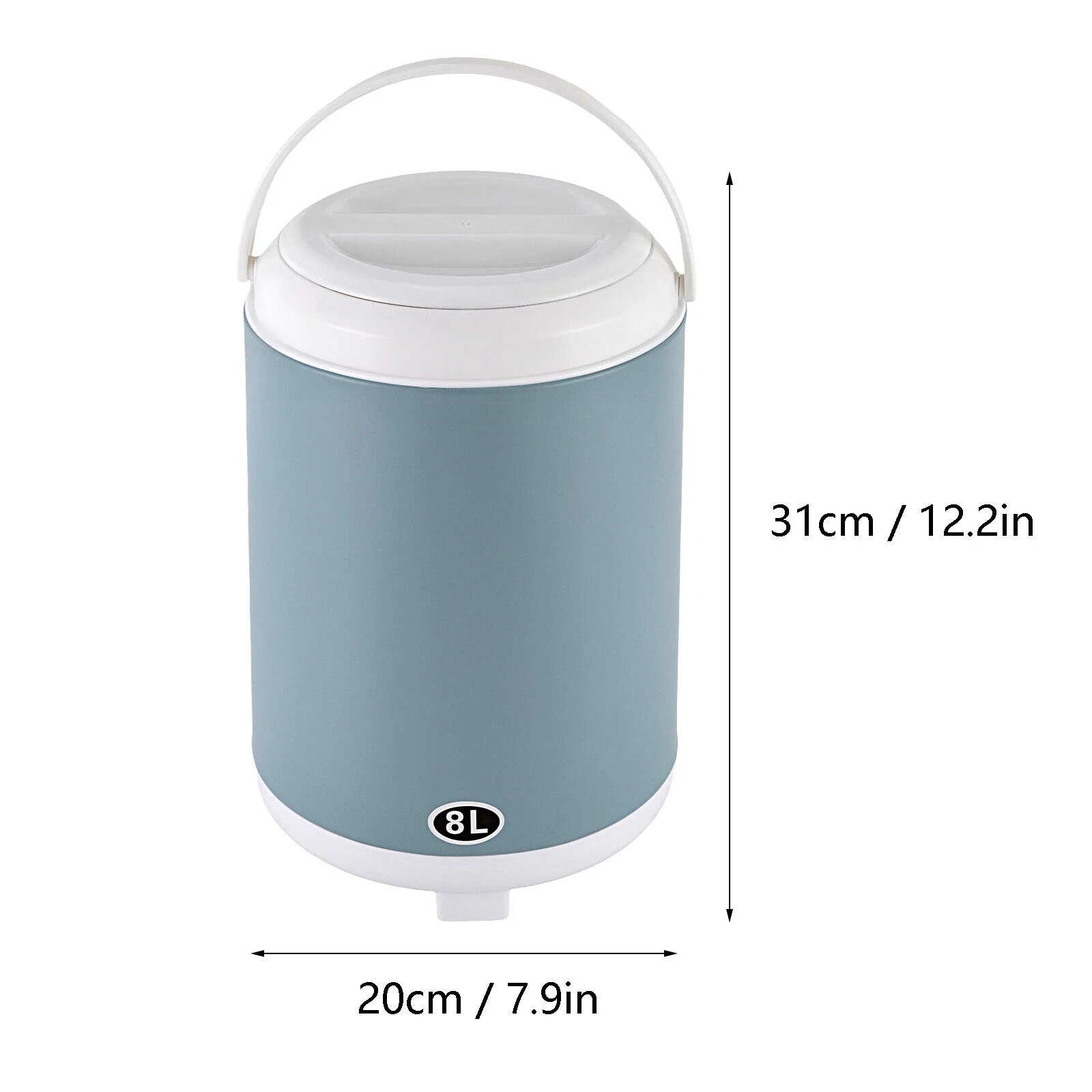 8L Insulated Beverage Dispenser Thermal Hot & Cold Drink Dispenser Buffet Water Thermal Dispenser