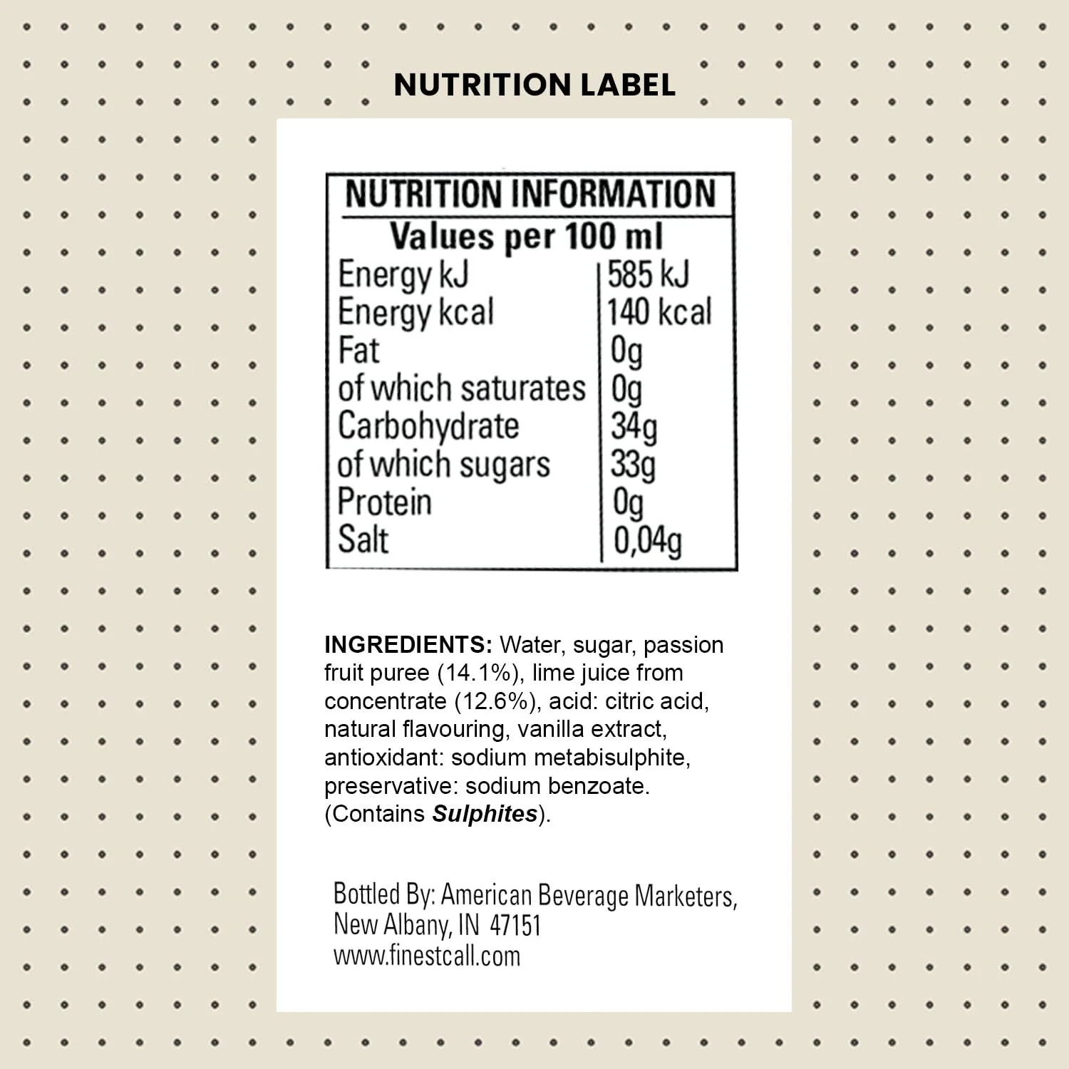 Finest Call Premium Pornstar Martini Drink Mix, 1 Liter Bottle (33.8 Fl Oz), Pack Of 3