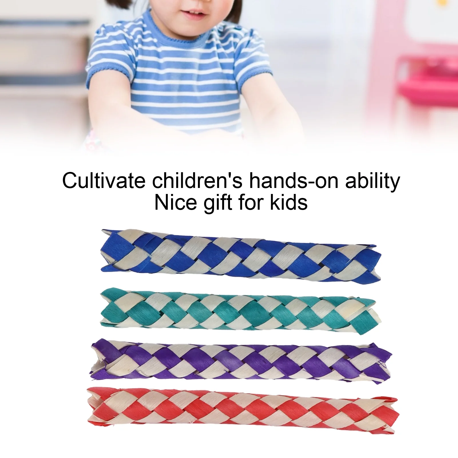 Bird chewing toys, finger trap toys, 24 finger traps, birds, parrots, chewing toys, children's party DIY toys