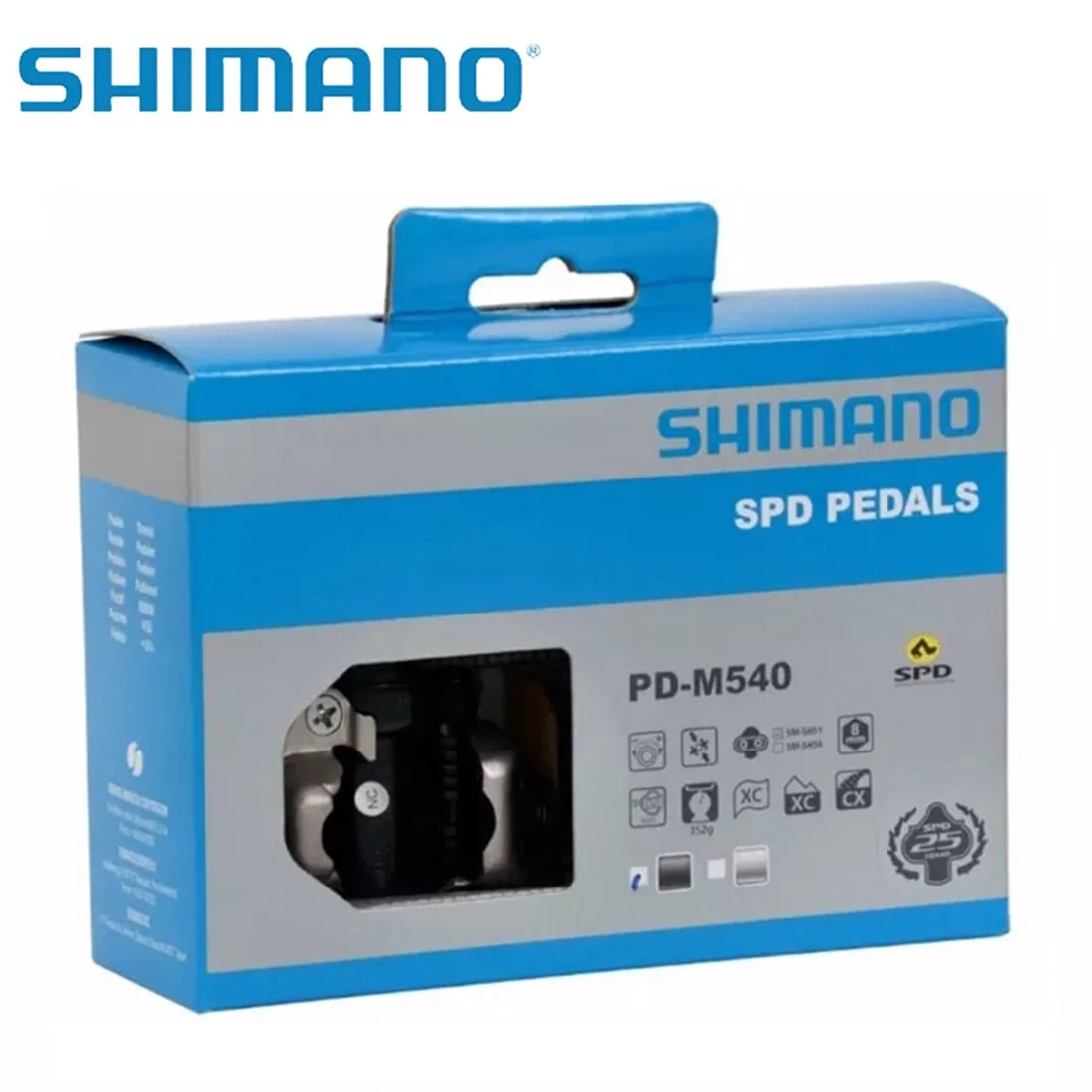 SHIMANO M540 SPD Mountain Bike XC Clipless Pedals Includes SH51 Cleats