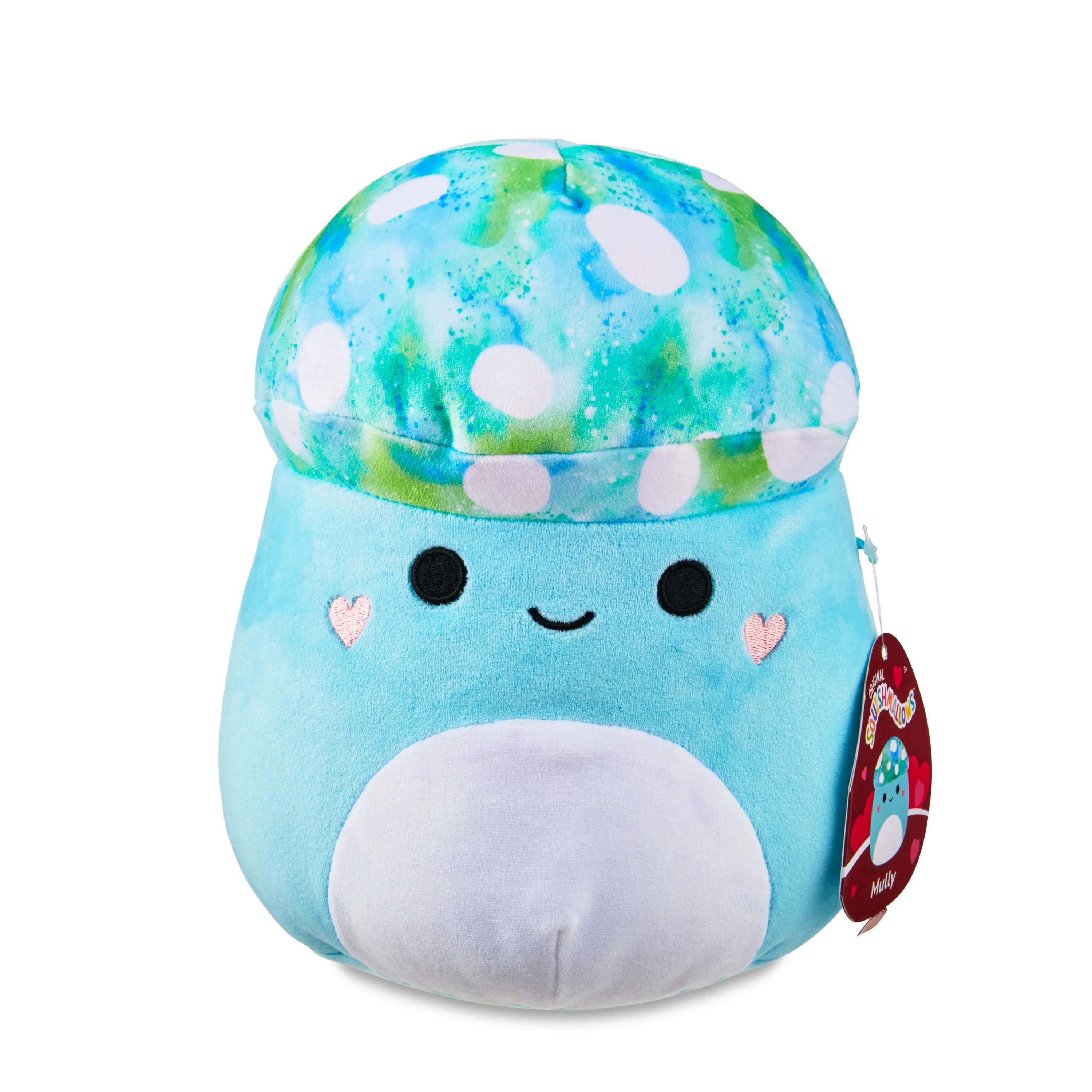 Squishmallows Plush 8 inch Teal Tie Dye Mushroom Childs Ultra Soft Stuffed Plush Toy
