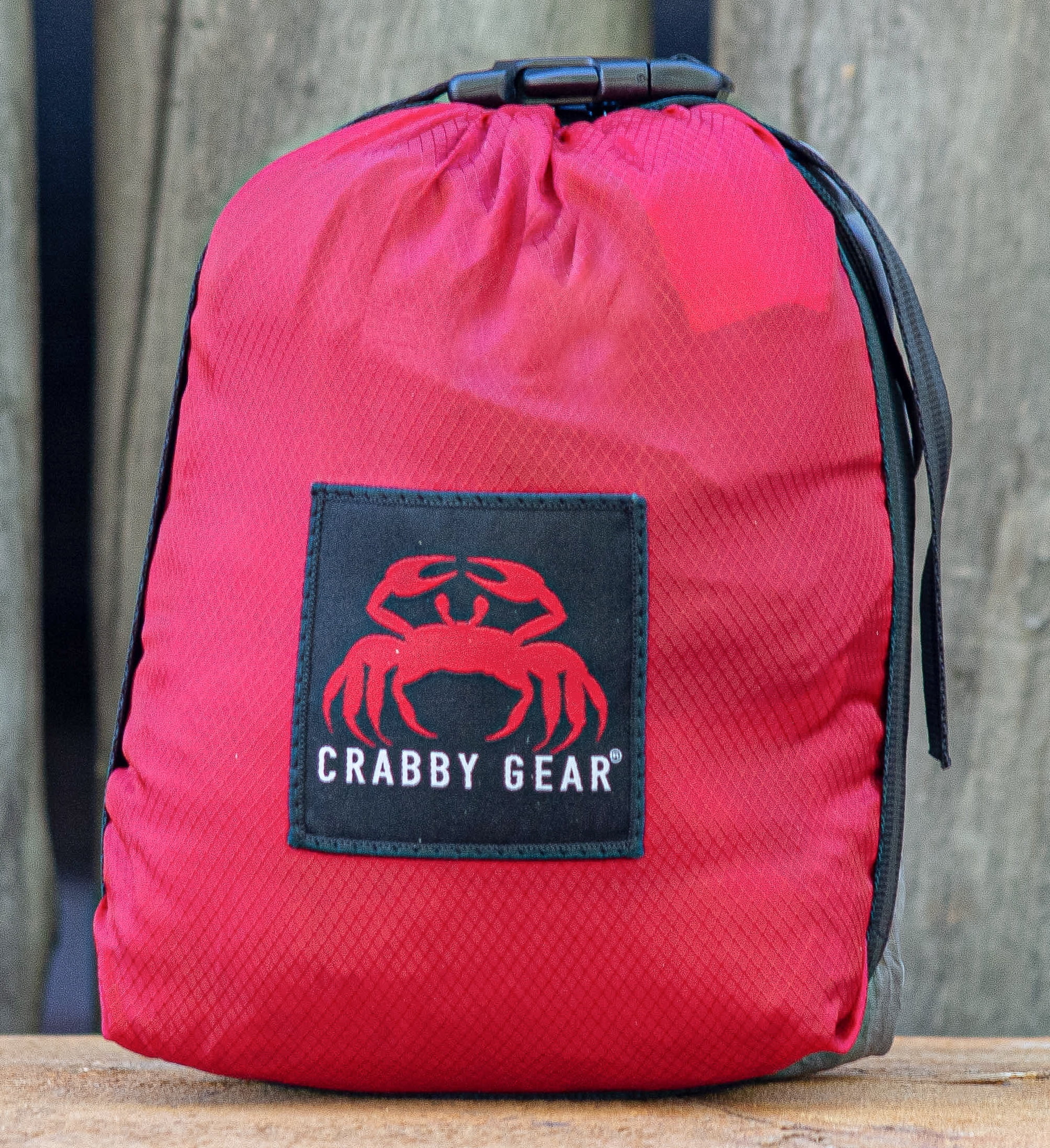 Crabby Gear Kings Peak Nylon Hammock - 11 Ft Double Hammock - Red