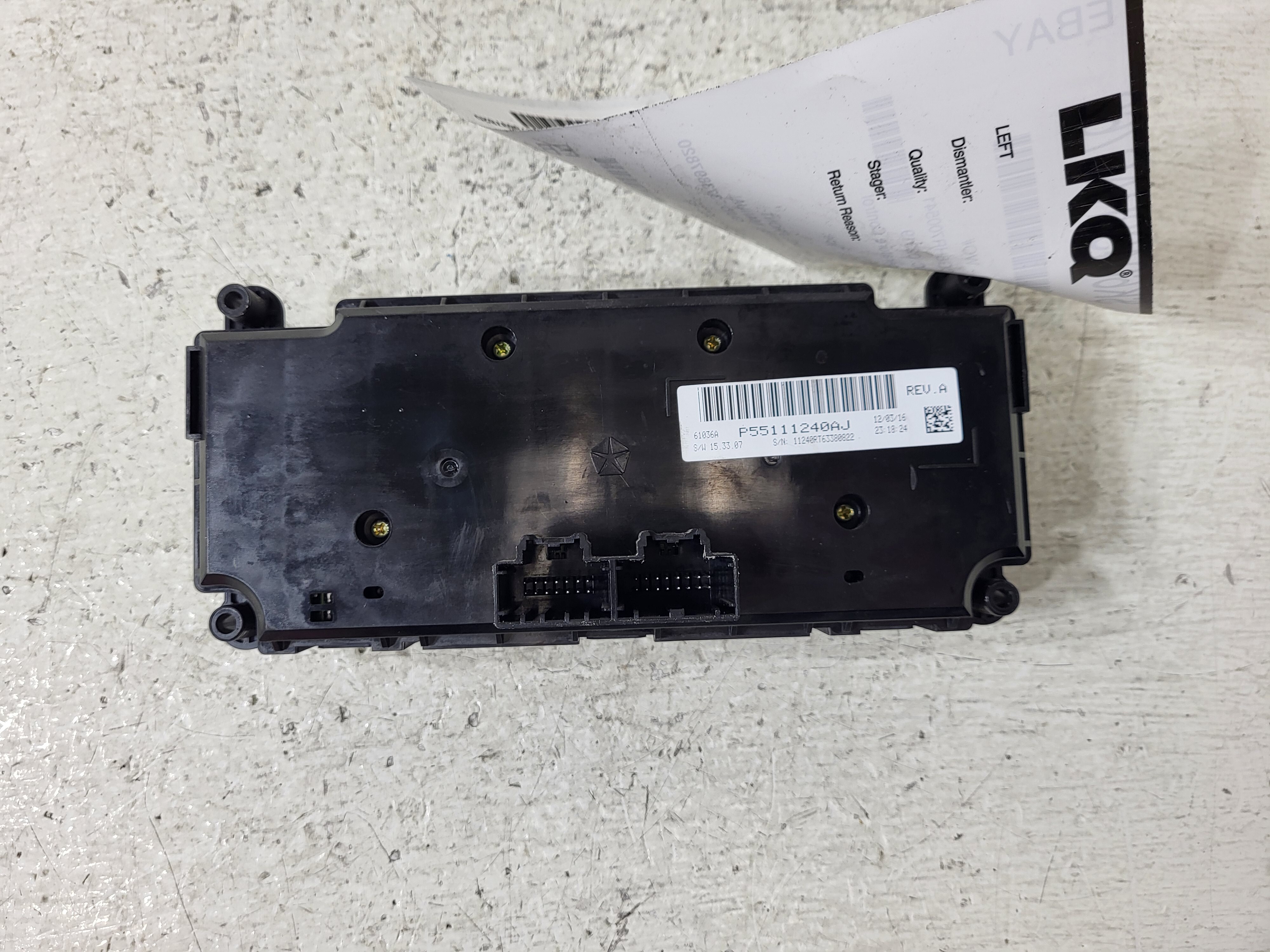 Pre-Owned 2017-2020 Dodge Caravan AC Heat Temperature Control Unit OEM LKQ (Good)