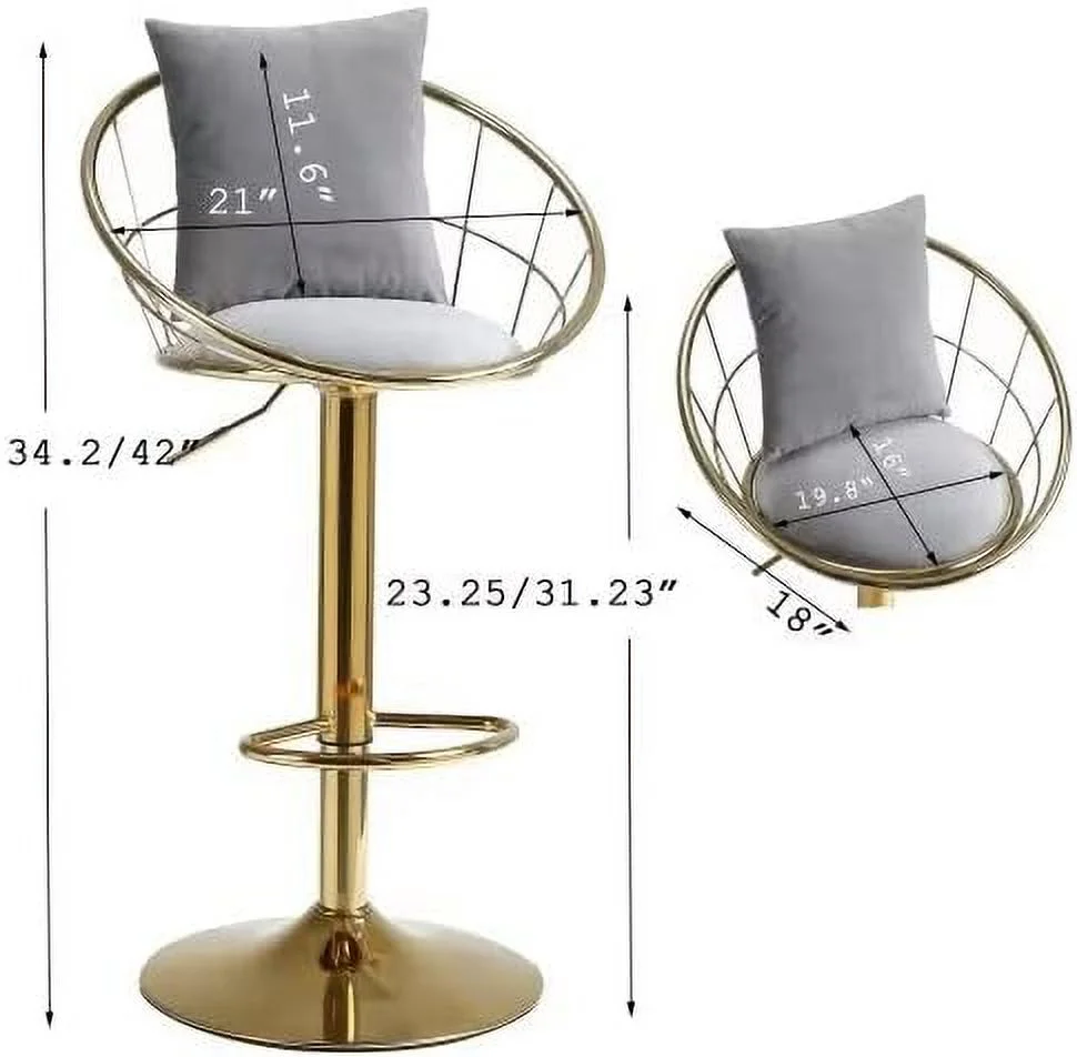 Set of 2  Stools Mid Century Swivel Counter Height Stool with Back Adjustable Vintage Retro  Set Guitar  Stool for Kitchen and  Pub Purple