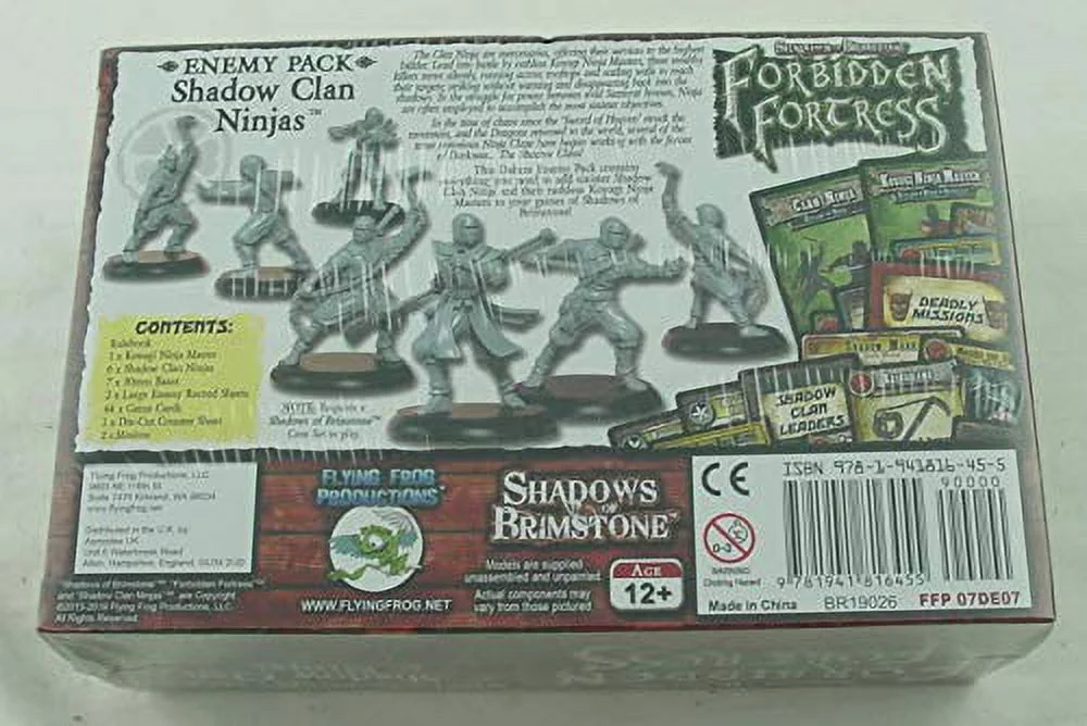 Flying Frog Productions FYF07DE07 Shadow of Brimstone Clan Ninja Deluxe Enemy Pack Board Game