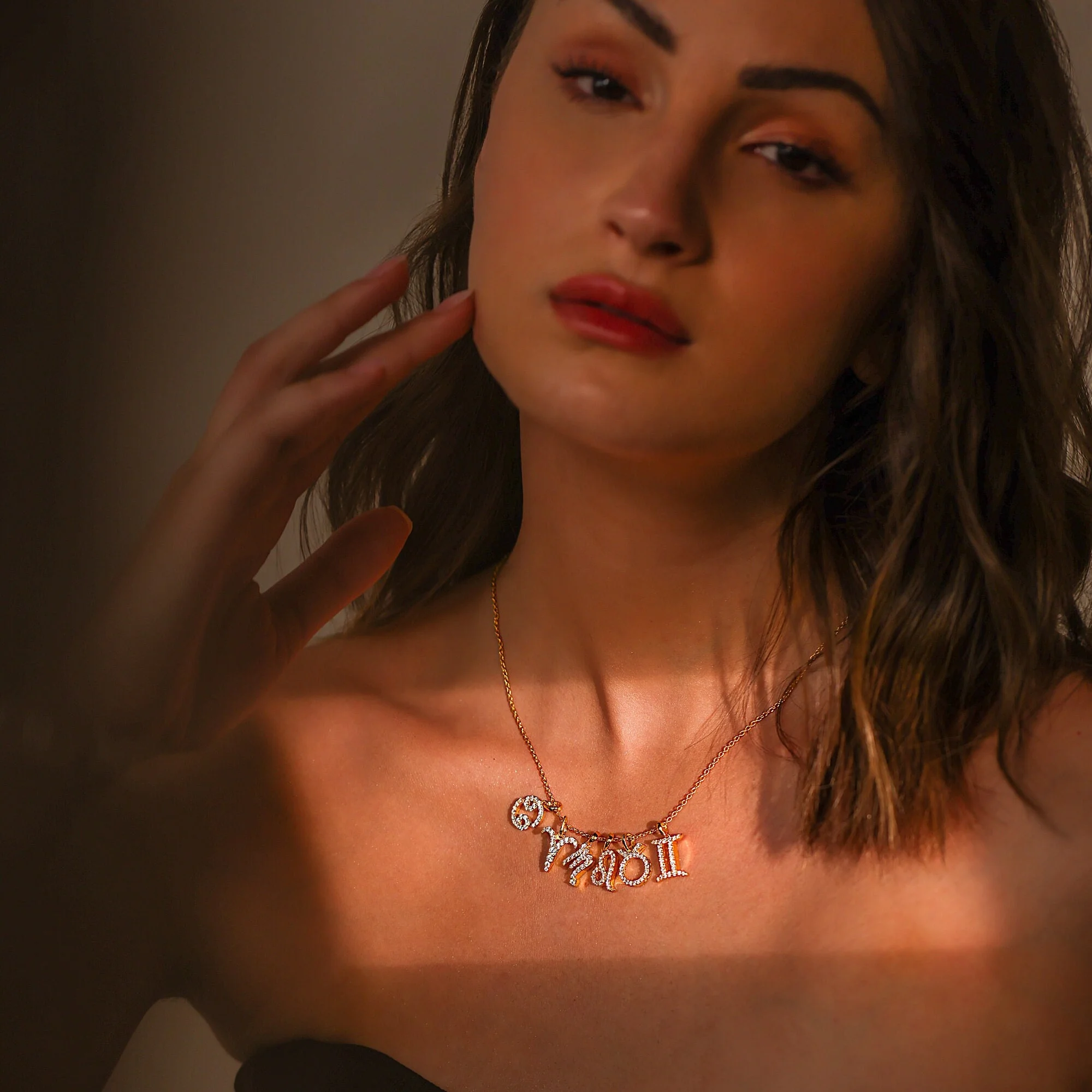 Gemini Zodiac Pendant, 18Kt Yellow, Rose, White Gold Gemini Charm Pendant, Personalized Diamond Pendant, Unique Birthday Gift for Her