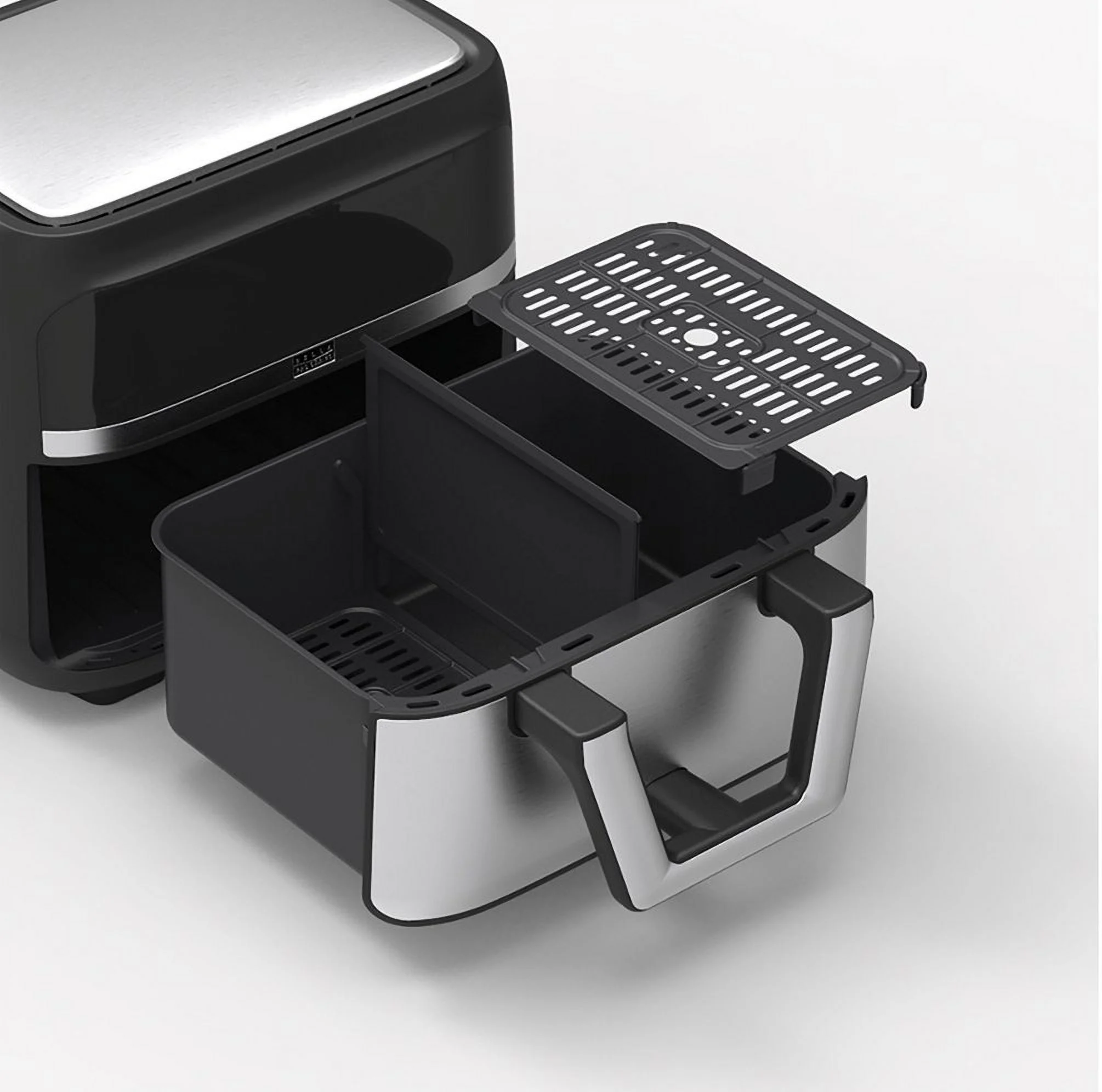 9-qt. Digital Air Fryer with Dual Flex Basket - Stainless Steel