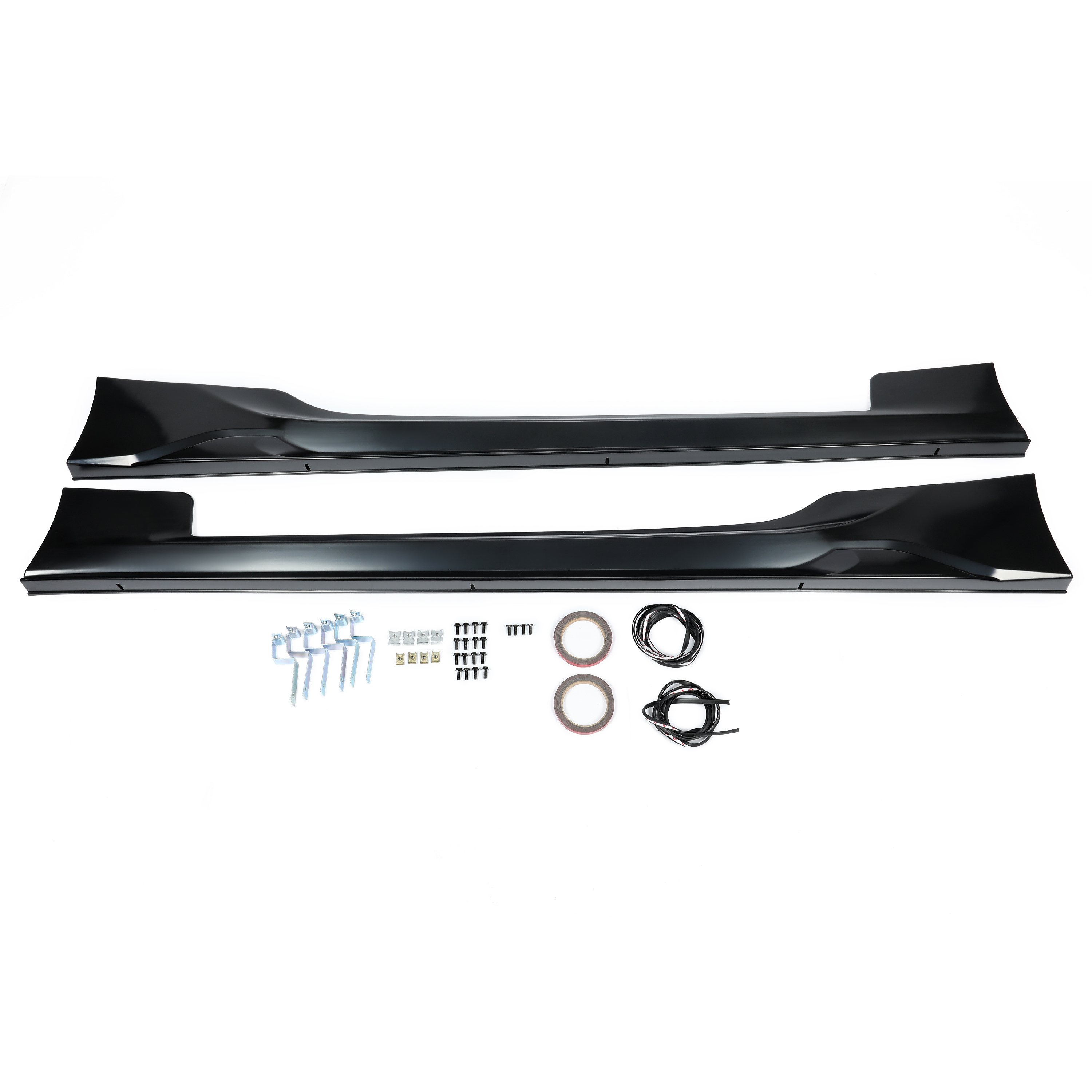 Kojem Side Skirts for 2012-2021 Subaru BRZ Scion FR-S Toyota 86 Coupe 2-Door Extension Rocker Panels Black ABS