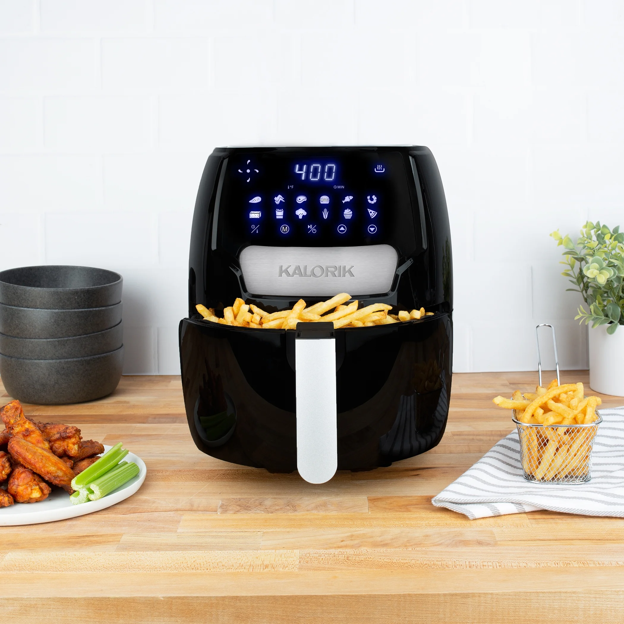 Kalorik® 4.5 Quart Digital Air Fryer, Black