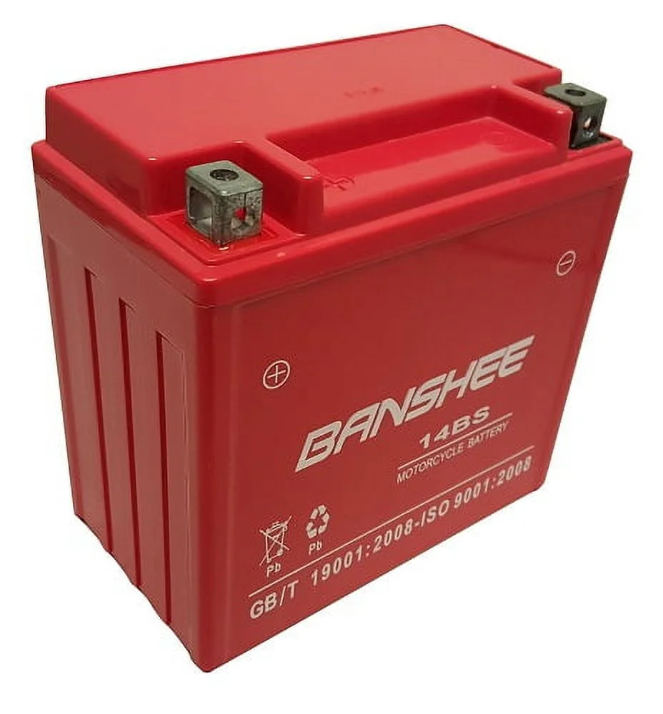 YTX14-BS High Performance Maintenance Free Sealed AGM Motorcycle Banshee Battery