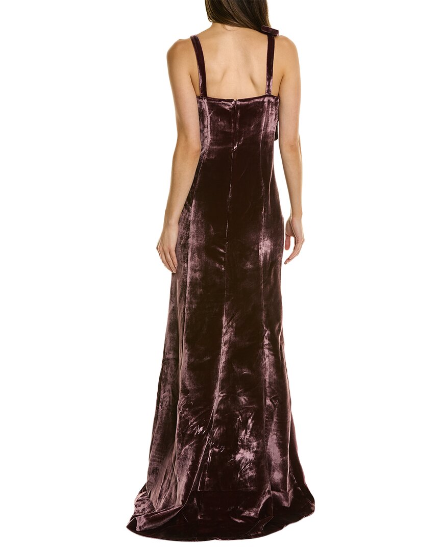 Cinq à Sept womens  Genevive Silk-Blend Gown, 2, Purple