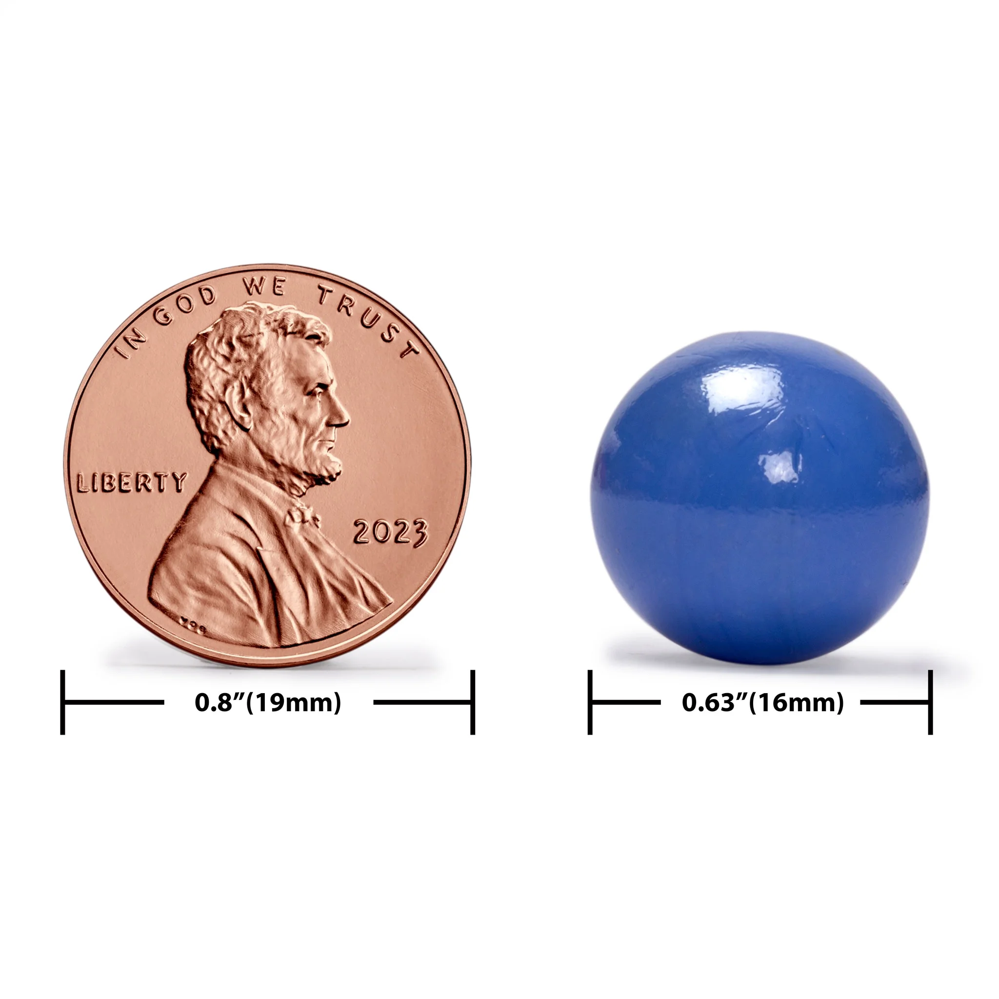 60 Pieces Chinese Checkers Glass Marbles Set with Solid Colors - 16 Millimeters