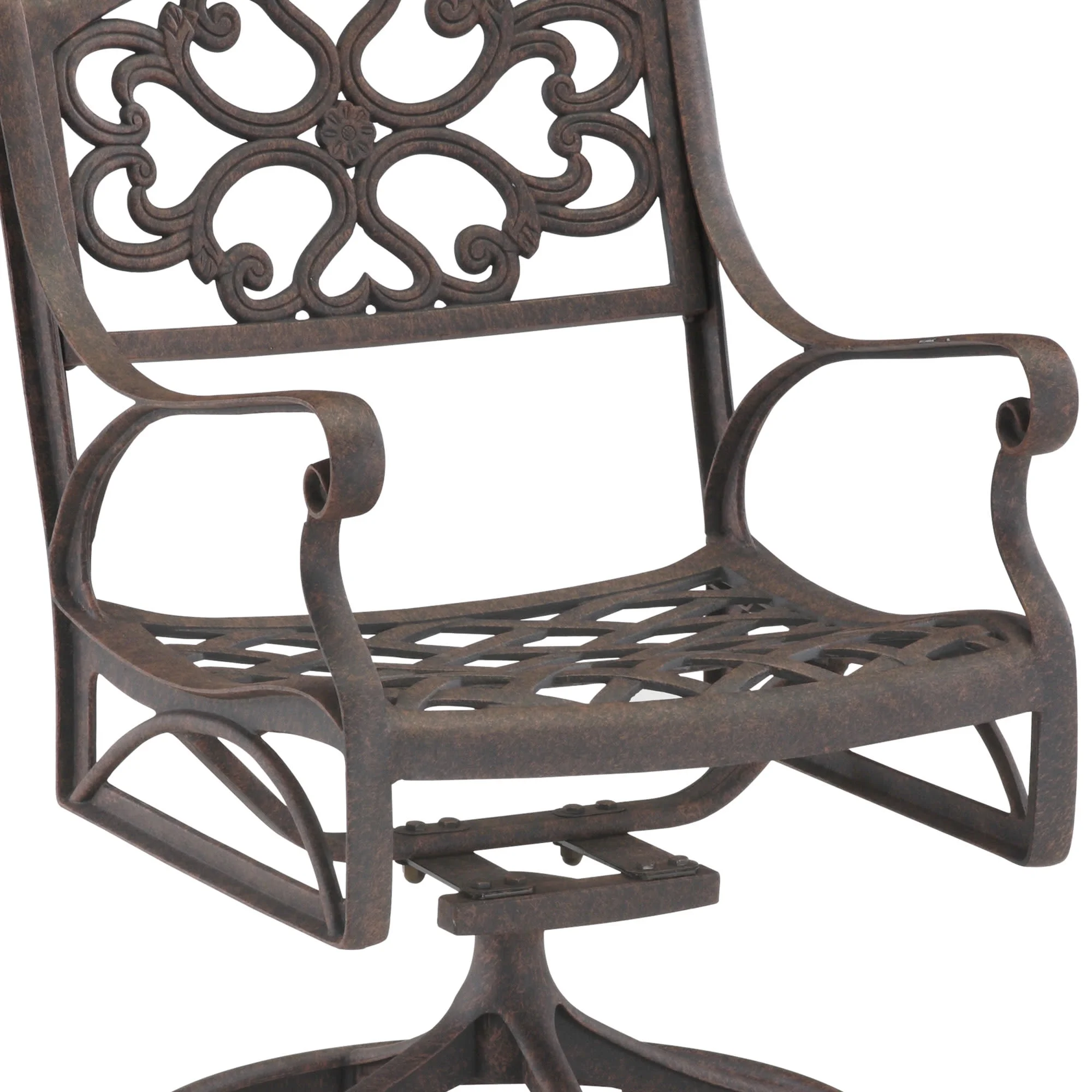 Homestyles Sanibel Bronze Outdoor Swivel Rocking Chair