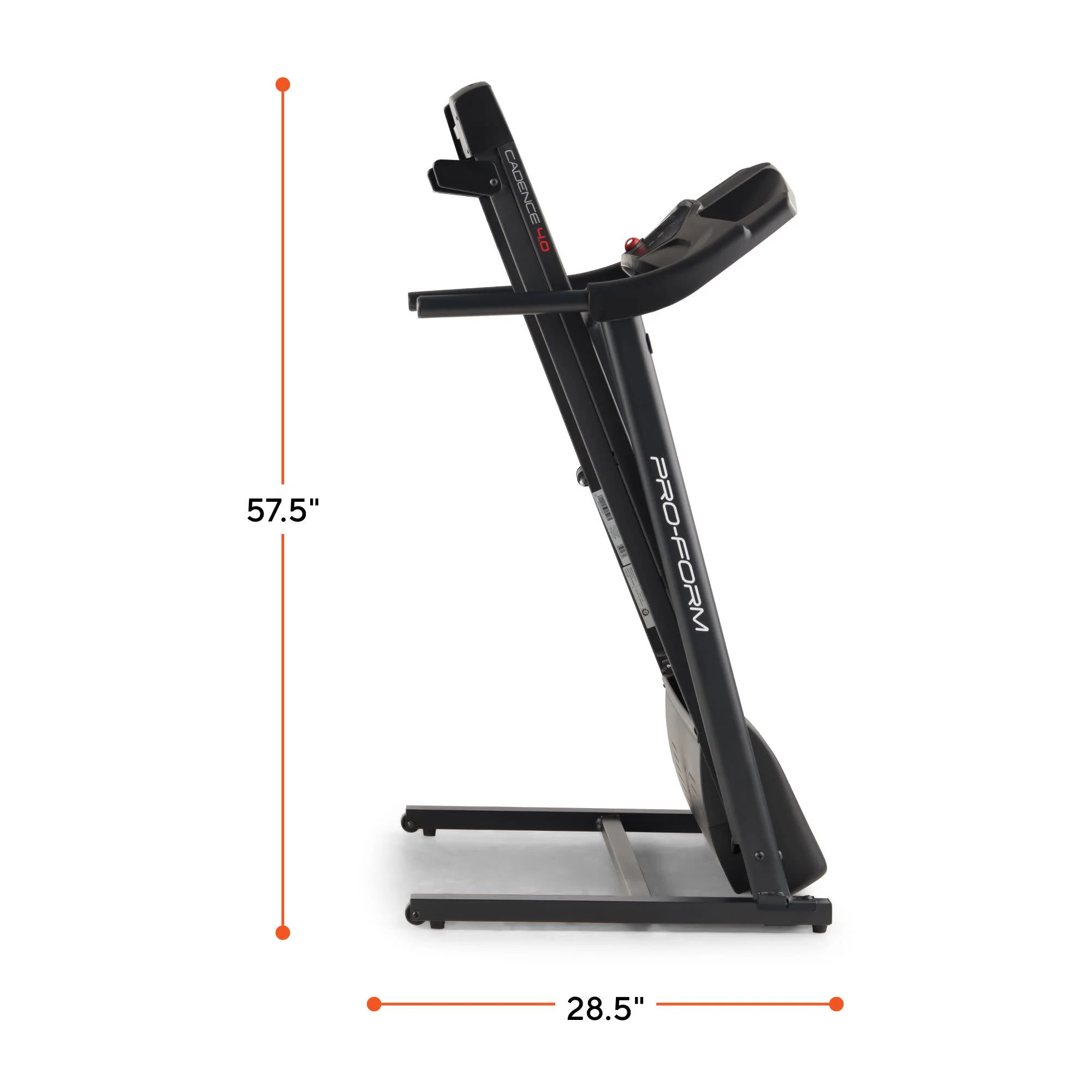 ProForm Cadence 4.0; Treadmill for Walking and Running with 5” Display and SpaceSaver Design
