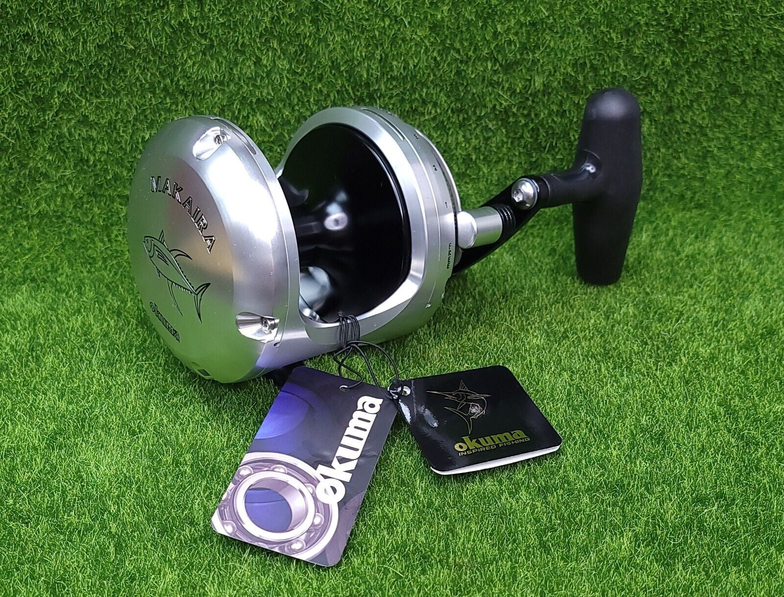 Okuma MK 50IISEa Silver Makaira 2 Speed Lever Drag Reel