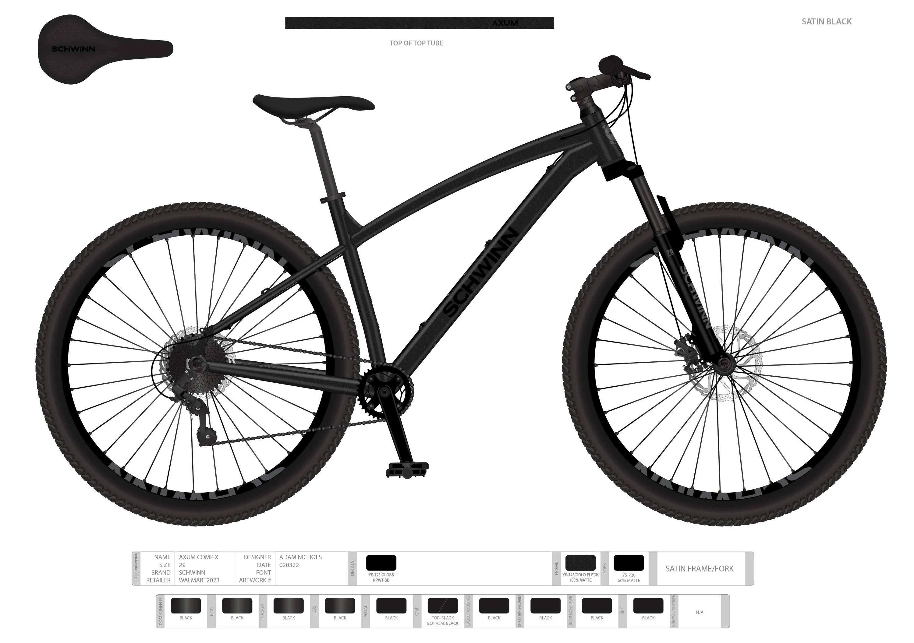 Schwinn 29-in. Axum Comp Unisex Mountain Bike, Black, Large Frame, 8 Speeds