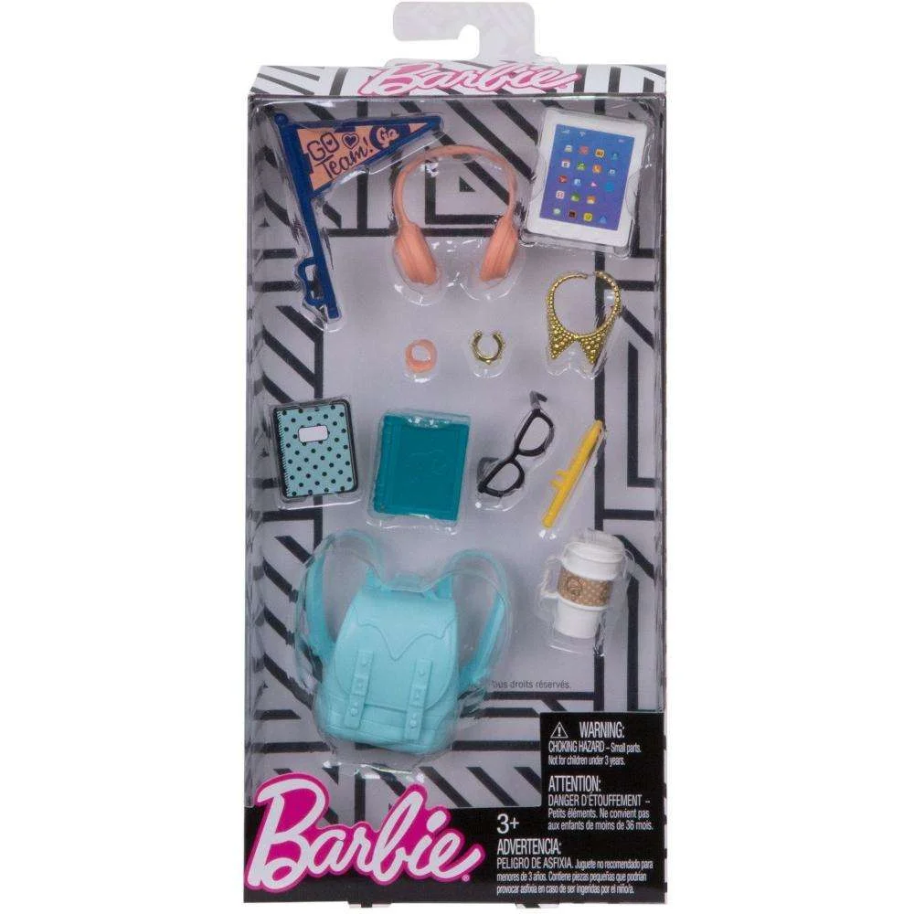Barbie 12-Piece School Spirit Themed Accessory Fashion Pack