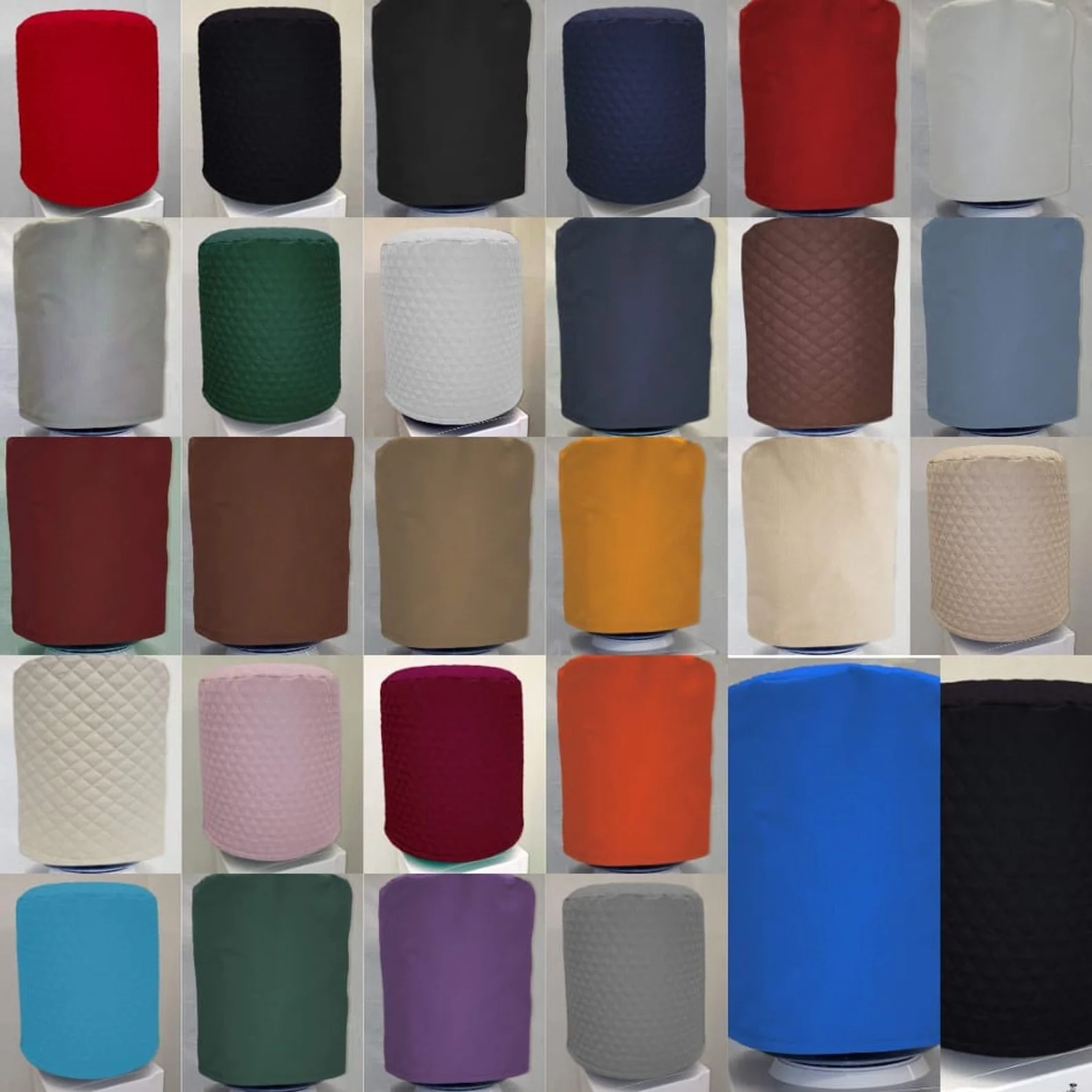 Quilted Water Bottle Cover for 3 or 5 Gallon Bottle by Penny's Needful Things (Black, 5 Gallon Down Spout)