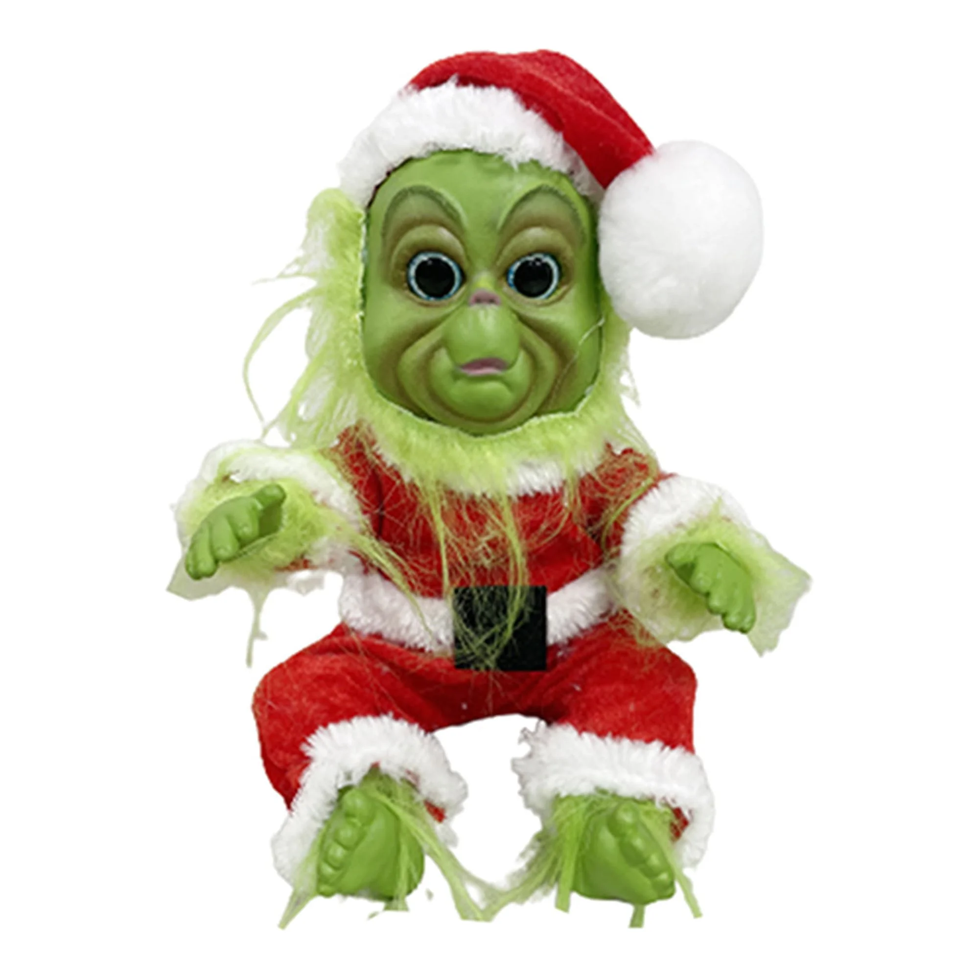 Christmas Decorations Christmas Ghost Doll, Latex Ugly Doll with Clothes Decorative Toy