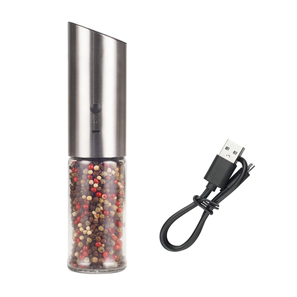KKMOL Electric Pepper and Salt Grinder - Rechargeable Mill -Adjustable Coarseness Automatic Gravity Induction  Pepper Mill
