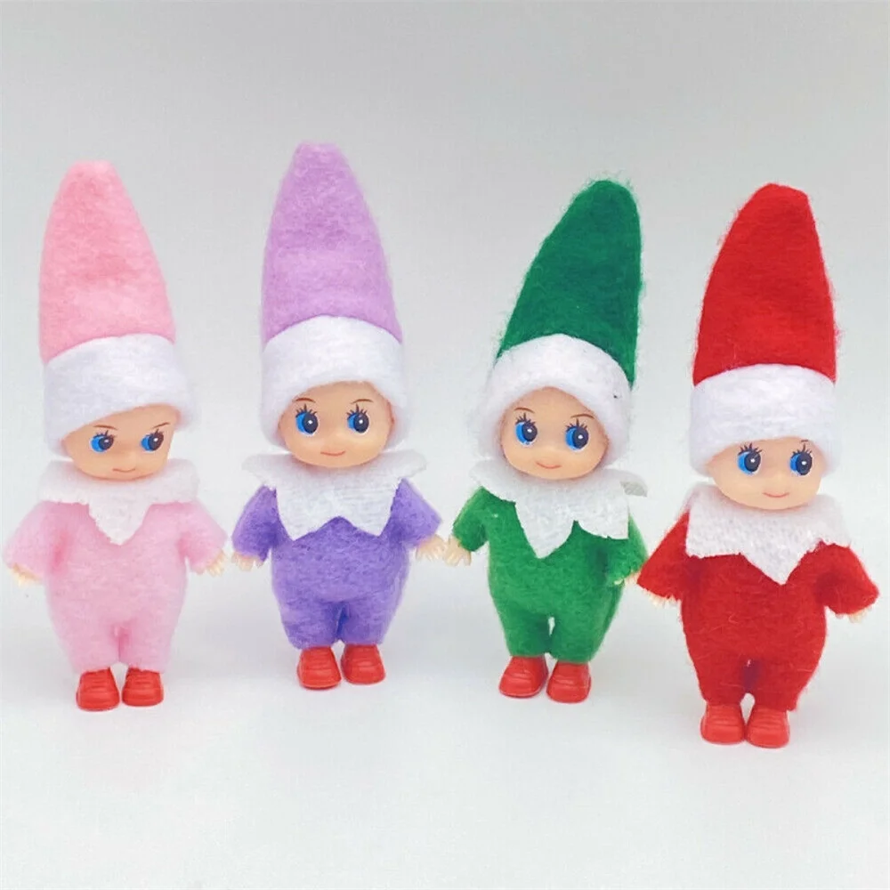 Christmas On The Shelf Naughty Elf Felt Doll Baby-4 PCS Toddler Elf Kids Toys Gifts by MUTOCAR
