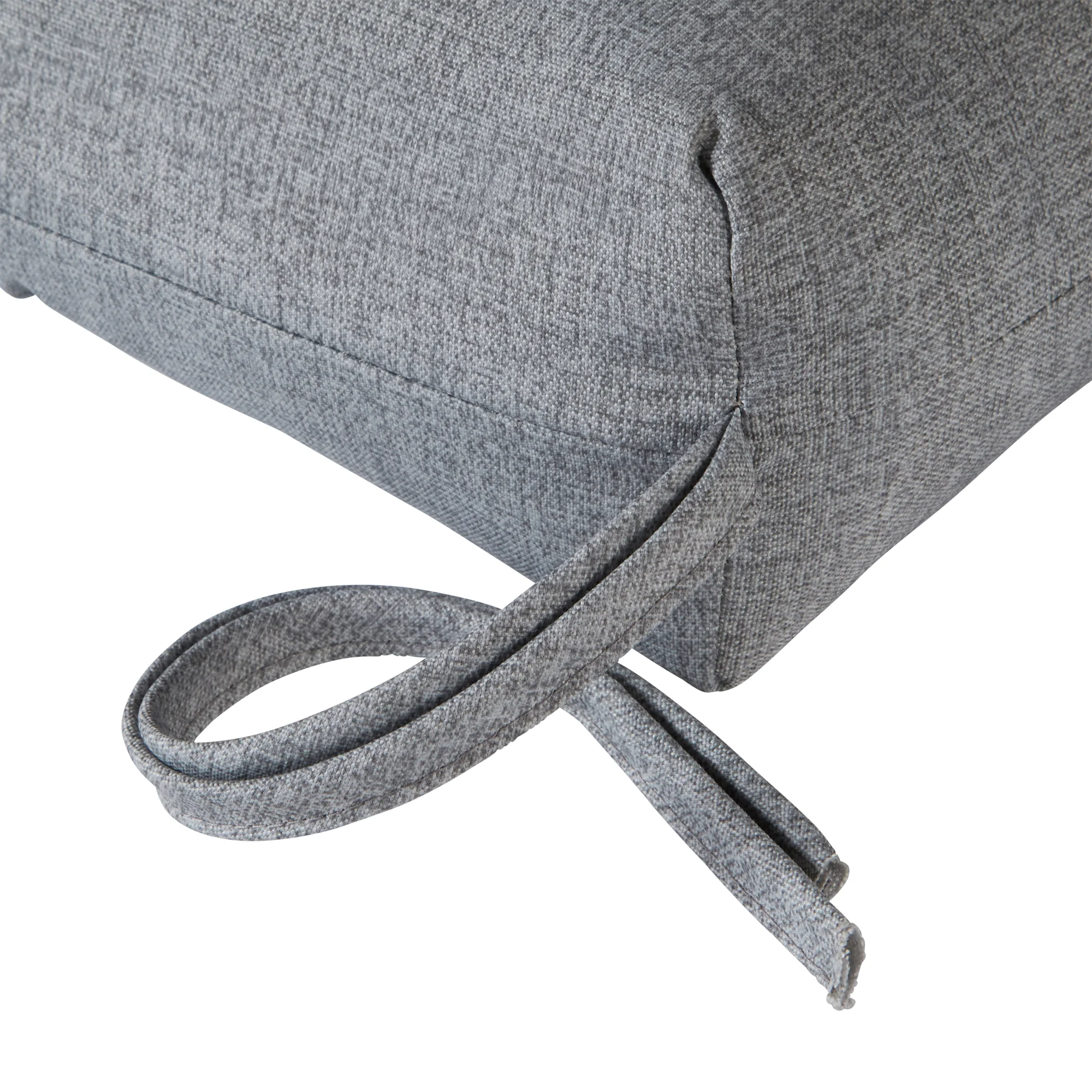 Greendale Home Fashions Heather Gray 44 x 22 in. Outdoor High Back Chair Cushion