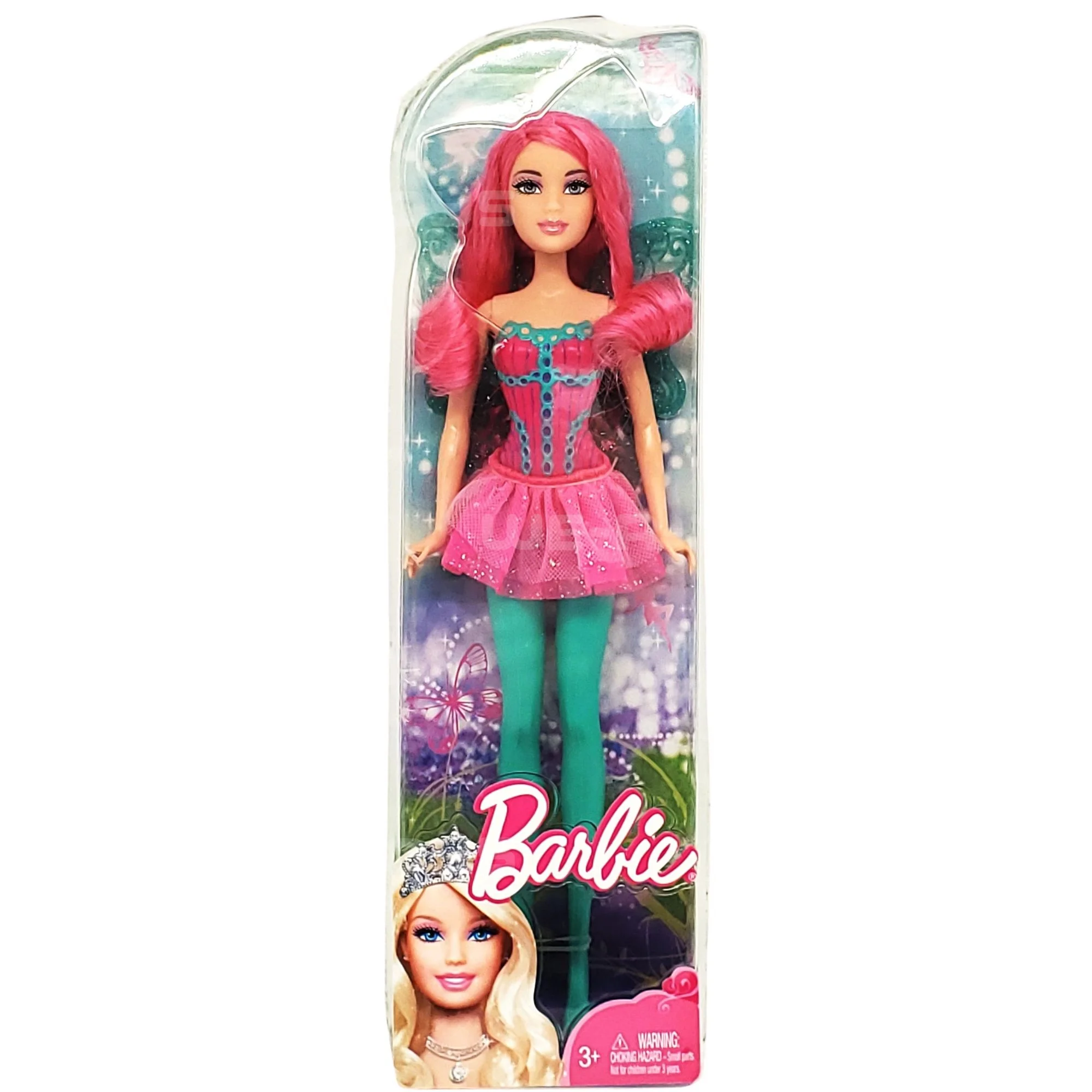 Enchanted Kingdom Pink Fairy Barbie Doll 2009 Mattel #R4104
