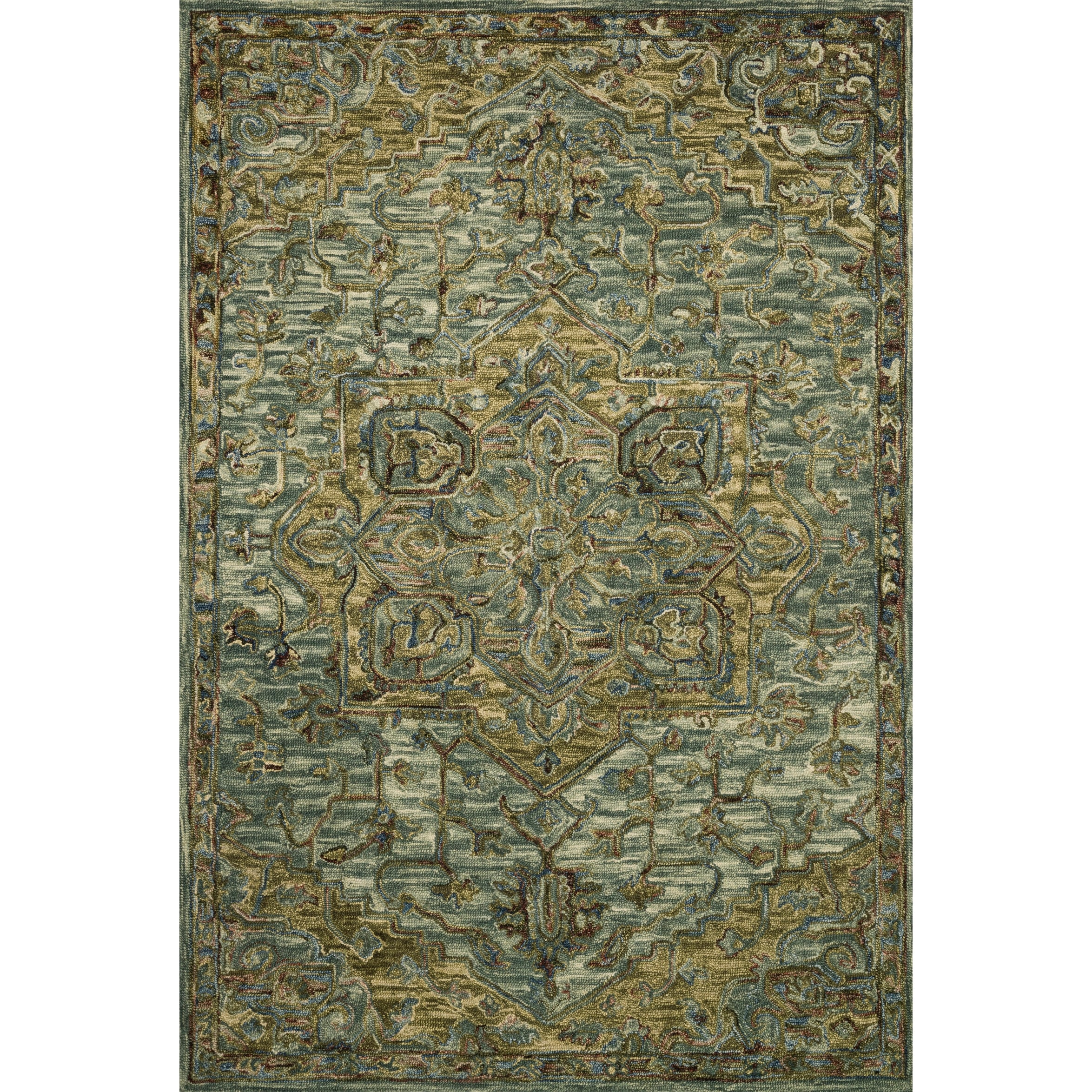 Alexander Home  Madeline Hand-hooked Wool Medallion Area Rug 7'9