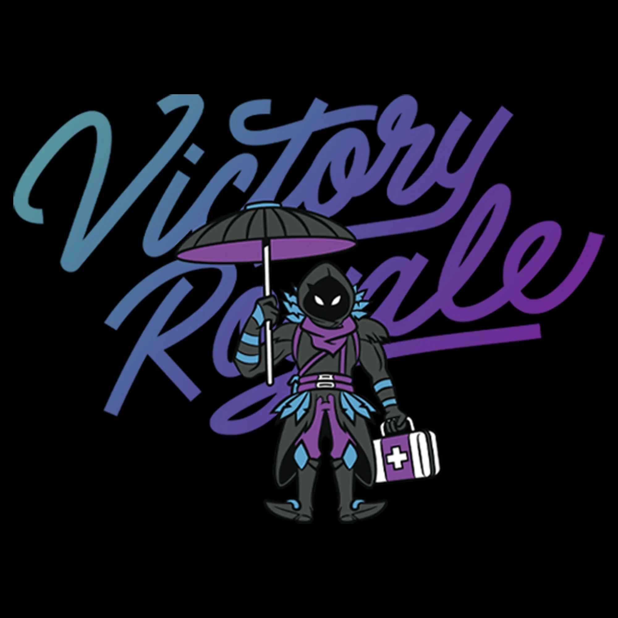 Men's Fortnite Raven Victory Royale  Sweatshirt Black Small
