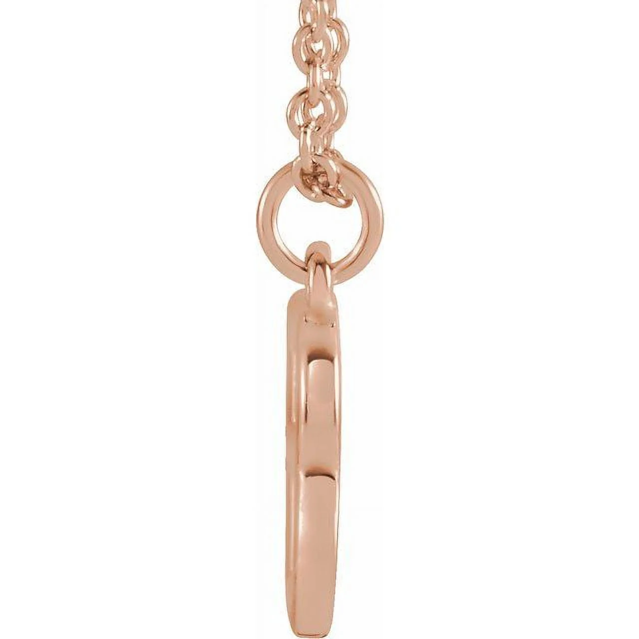 18K Rose Gold-Plated Sterling Silver Initial B Dangle 18