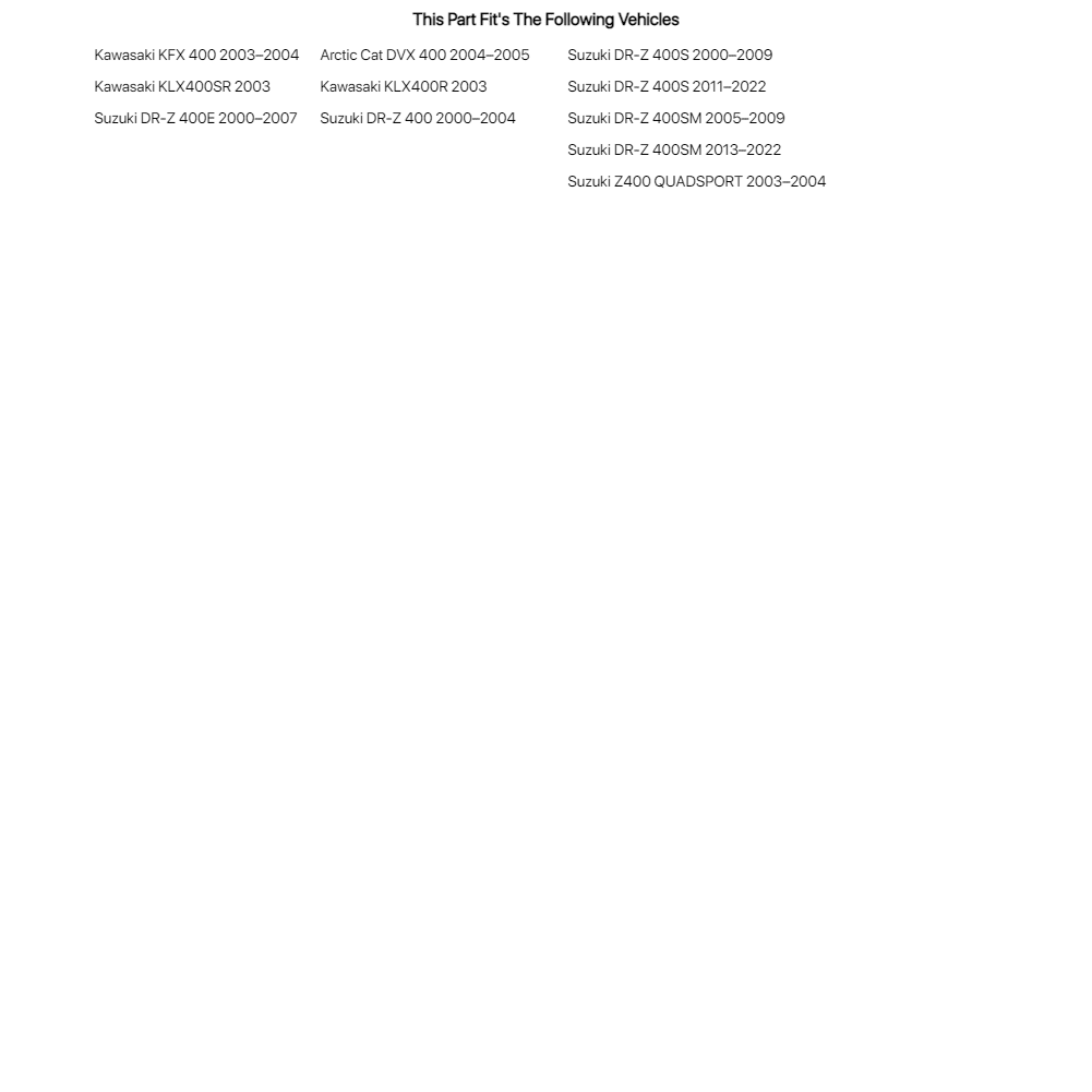 Tusk Competition Clutch Kit with Heavy Duty Springs for Suzuki DR-Z 400S 2000-2009,2011-2022