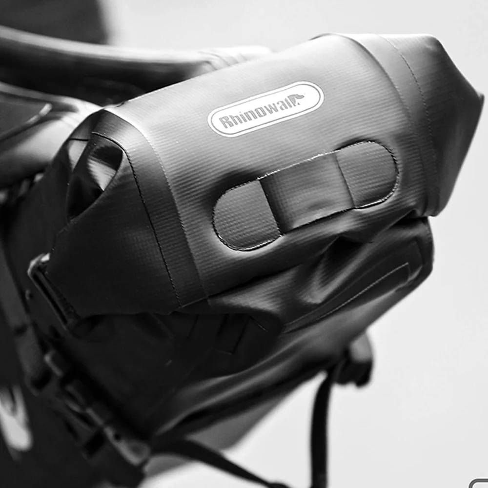 Rhinowalk Waterproof Bicycle Bag, 4L Cycling Tail Bag for Rear of Bike; Portable and Foldable Bike Saddle Bag for Easy Storage; Have Cycling Accessory