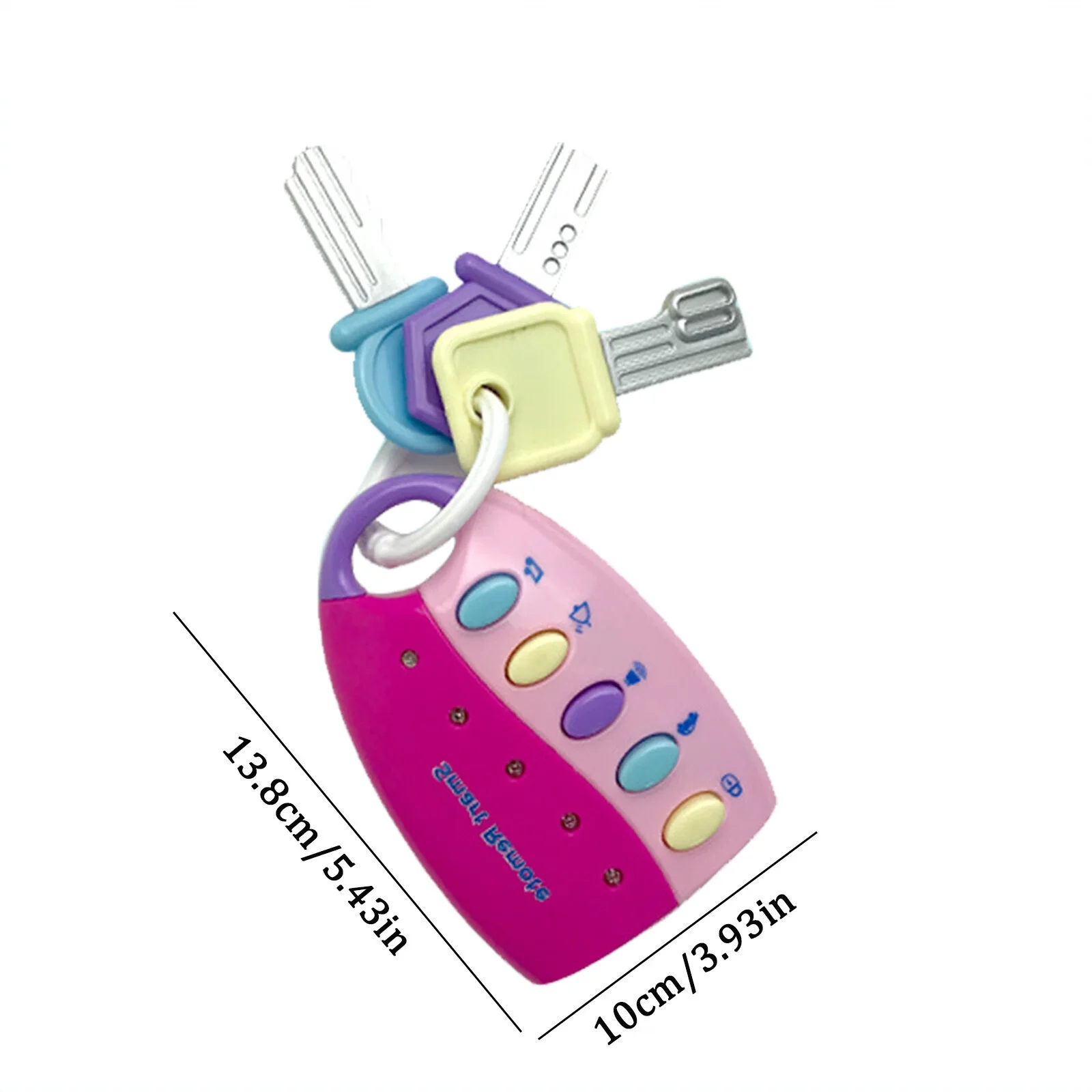bvgfsahne FunKeys Toy Funky Toy Keys For Toddlers And Babies Toy Car Keys And Blue Pink Remote With Light And Sounds