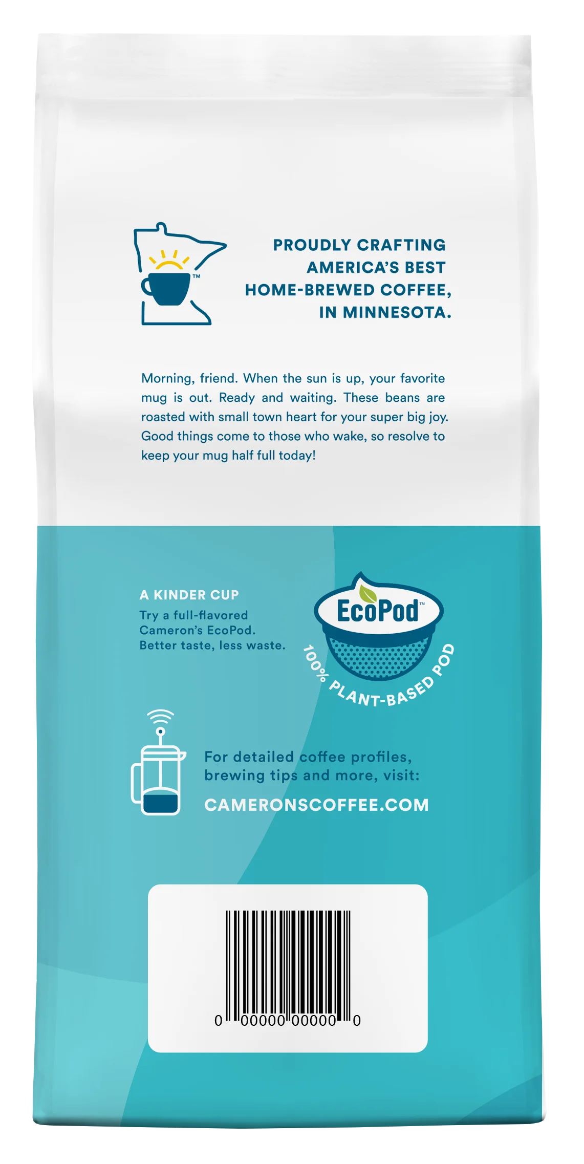 Cameron's Coffee Premium French Roast Ground Coffee, Dark Roast, 10 oz