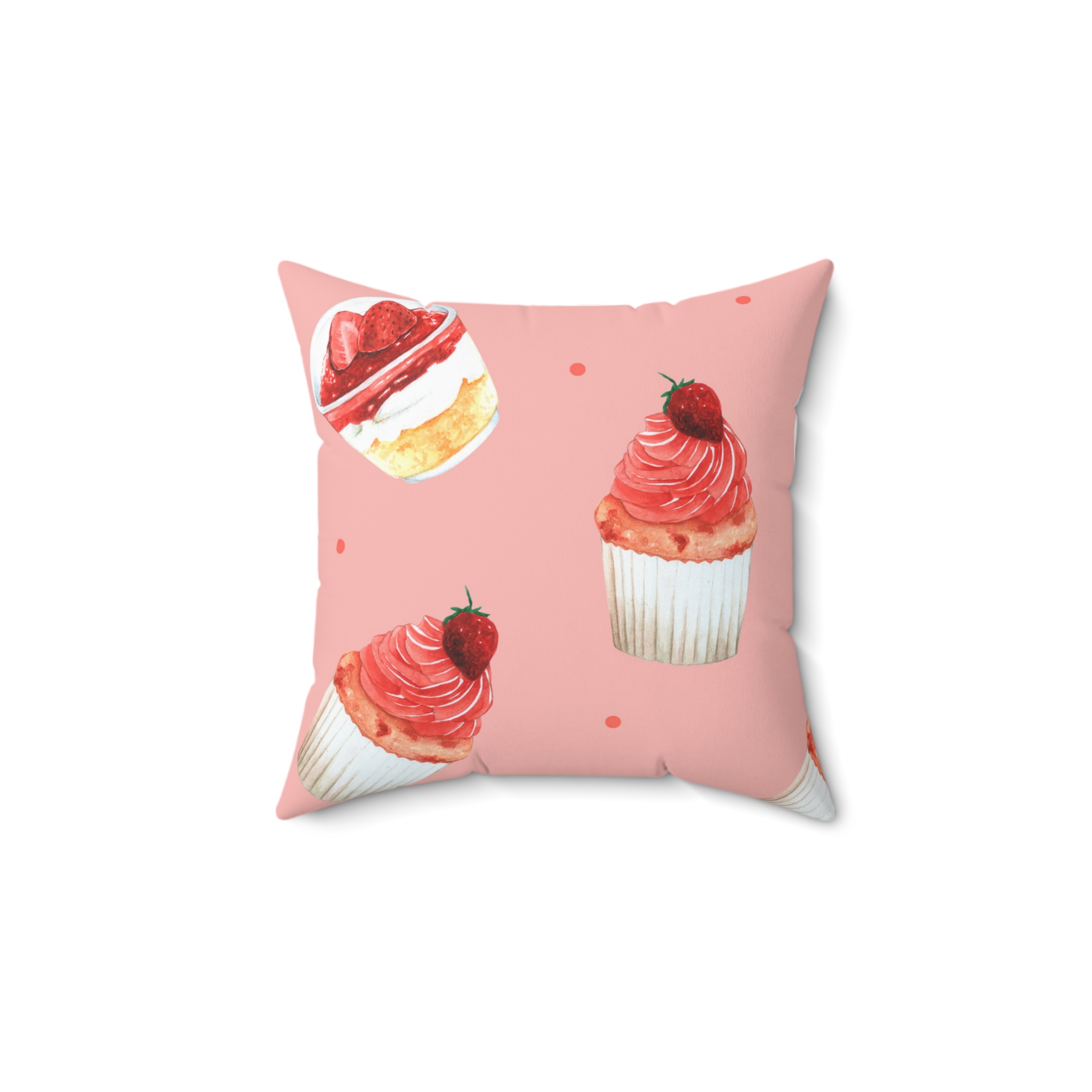 Strawberry Shortcake Square Pillow