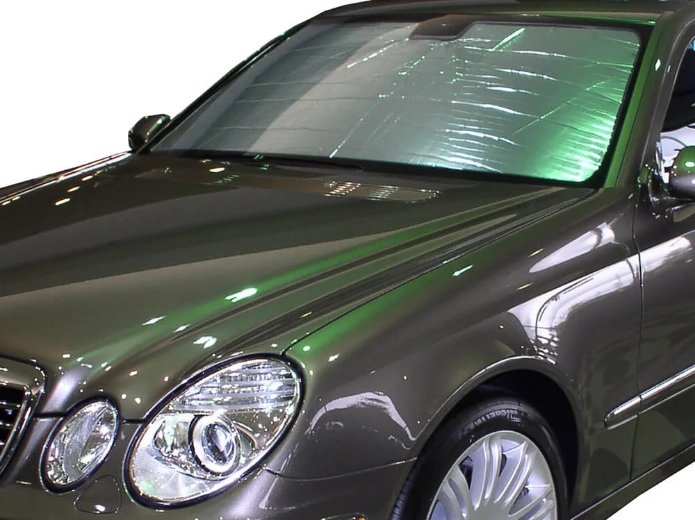 HeatShield, The Original Windshield Sun Shade, Custom-Fit for Mercedes-Benz E320 Wagon 2003, 2004, 2005, 2006, 2007, 2008, 2009, Silver Series