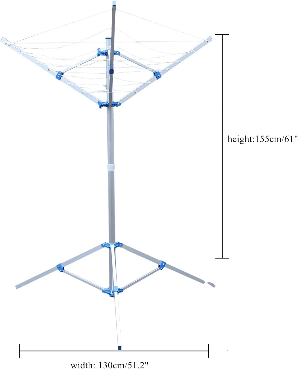 MONIPA Umbrella-Shaped Clothes Hanger Metal Clothes Drying Rack Dryer Floor-Standing Clothes Foldable Metal Drying Rack