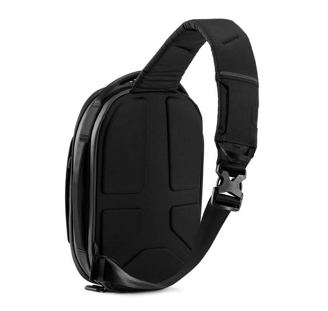 NOMATIC Navigator Premium Everyday Sling 6L (Black) | Crossbody Anti-Theft Sling Bag | Tech Organization, Water Resistant & Cord Passthrough- Everyday Minimalist Carry Bag