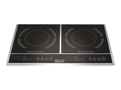 Eurodib Double Induction Cooker, 23 1/2 x 14 1/8 x 2 1/2 inch - 1 each.