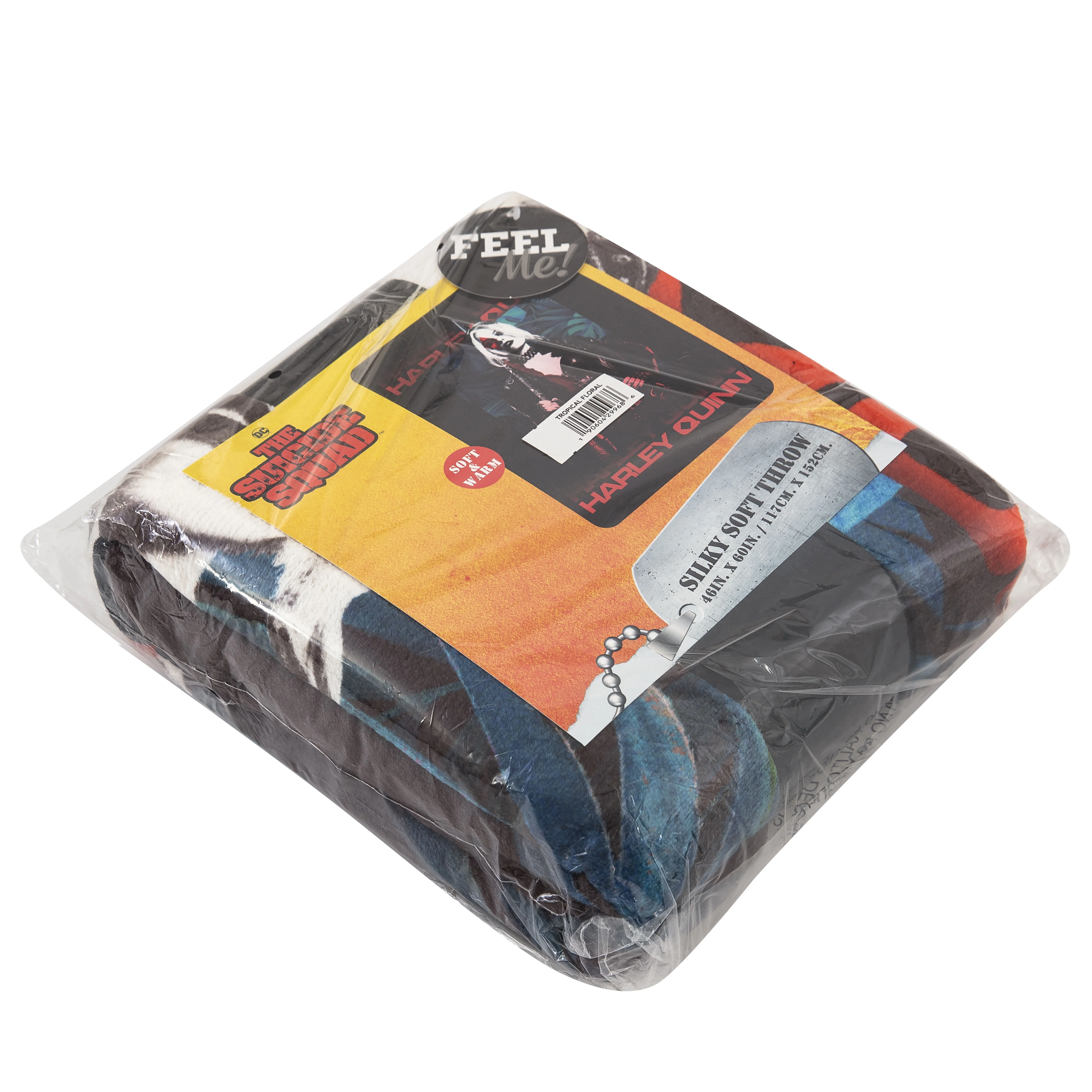 Harley Queen Suicide Squad 2 Tropical Floral Silk Touch Throw Blanket