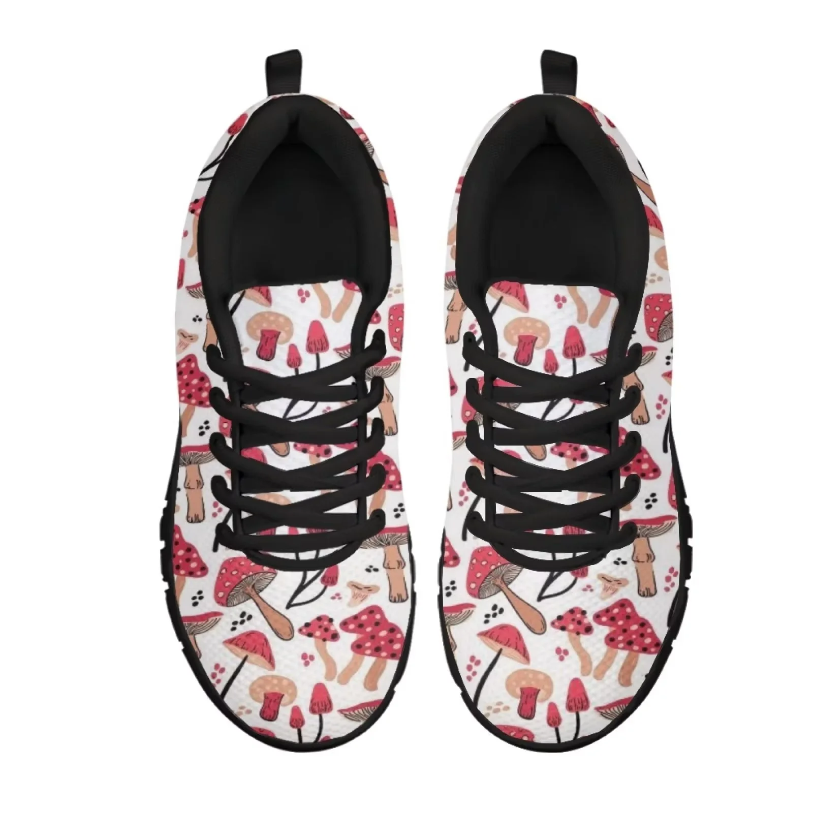 Renewold Red Little Mushrooms Shoes for Women Running Shoes Athletic Tennis Walking Sneakers Casual Non Slip Sports Fitness Tennis Breathable Sneaker Size 8 Tennis Sneakers