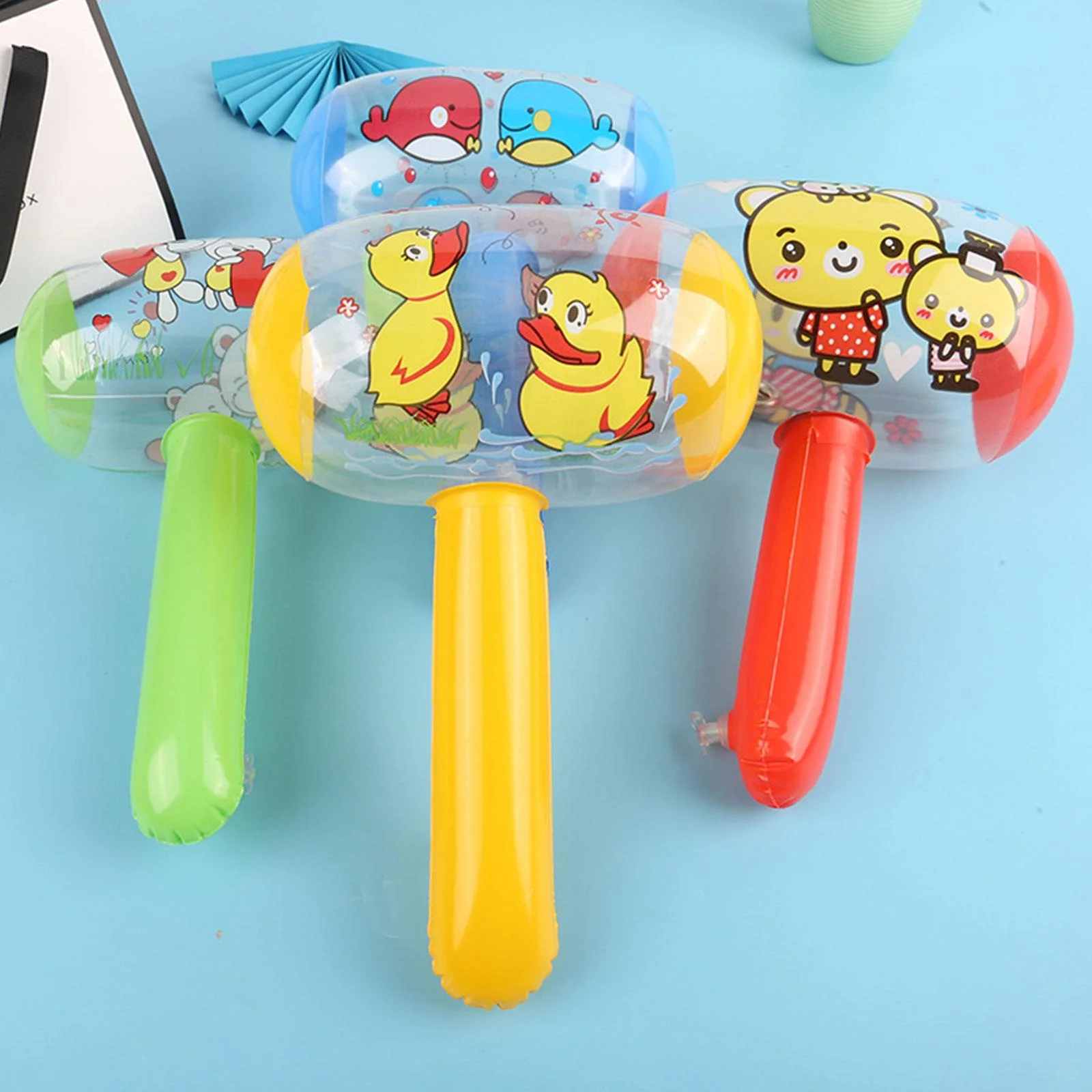 Inflatable Hammer With Bell Air Hammer Baby Kids Toys Party Favors Inflatable Toy Pool Beach Z4J6