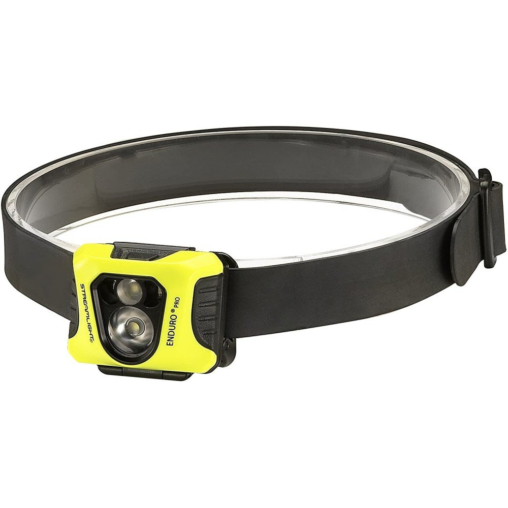 Streamlight Enduro Pro 3 AAA Alkaline Batteries, Elastic Headstrap and Yellow Fascia, Boxed