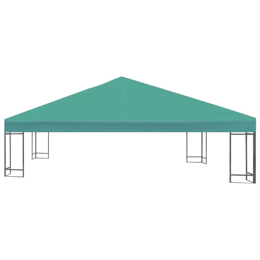 Dcenta 10 x 10 ft Garden Gazebo Top Cover Canopy Sun Shade Replacement Cover for 10' x 10' Party Wedding Tent BBQ Camping Shelter Waterproof Pavilion Cater Outdoor Events Green