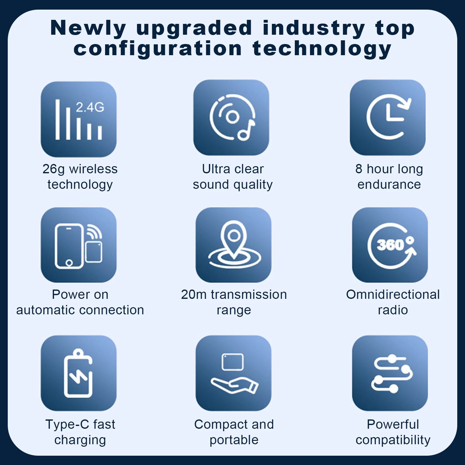 CatXQ Wireless Lavalier Microphones | Smart Pickup & Noise reduction | Plug-Play & 20 Meter Transmission Range & 10-Hour Battery for IOS Android Recording, Live Stream, YouTube, TikTok, Facebook