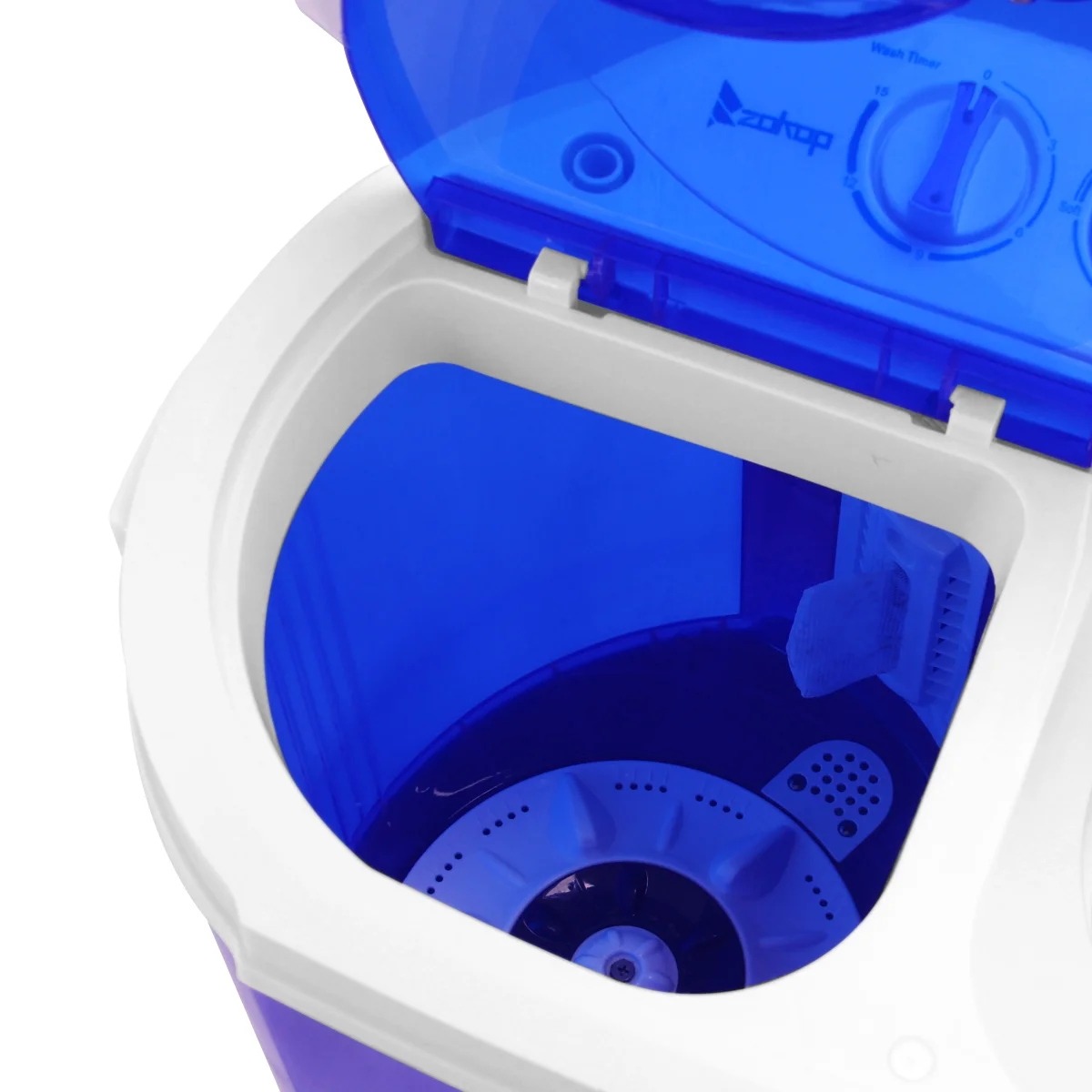 Ktaxon 10LBs Washer Electric Mini Washer &  Dryer Portable Compact Laundry Comboï¼Wash 5.6LBS+ 4.4LBS Capacityï¼White & Blue