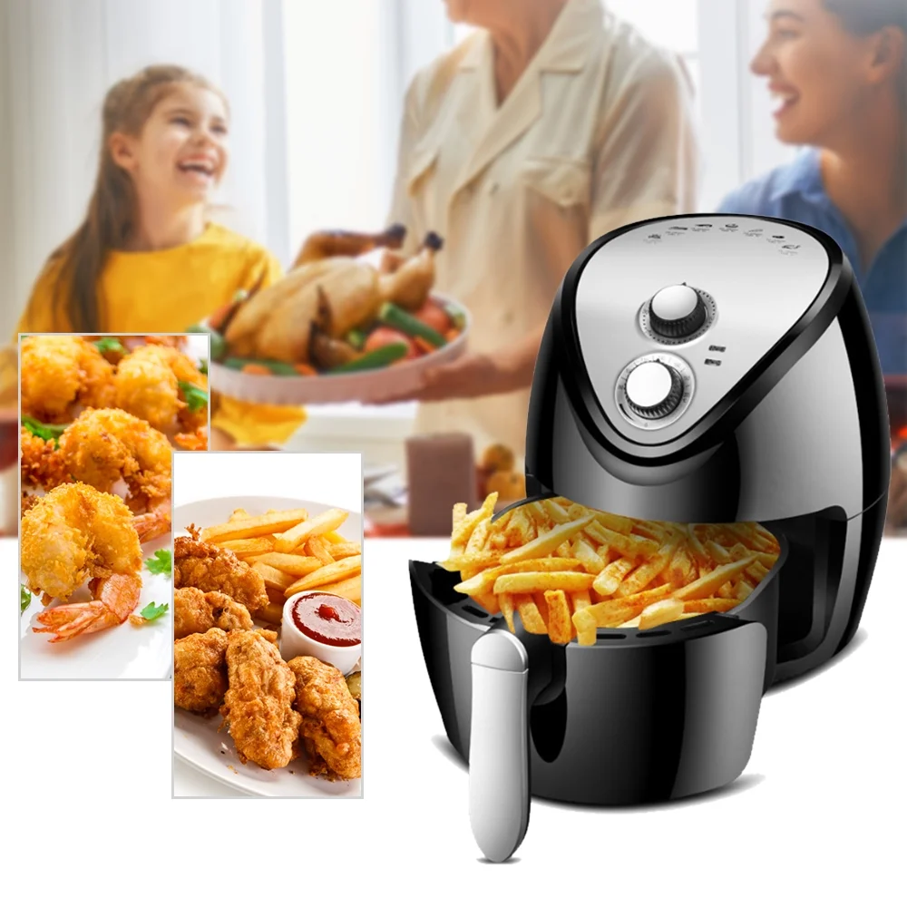 CACAGOO Air Fryer A New of Smart Fume Free Household 1500W High Power 5.5L