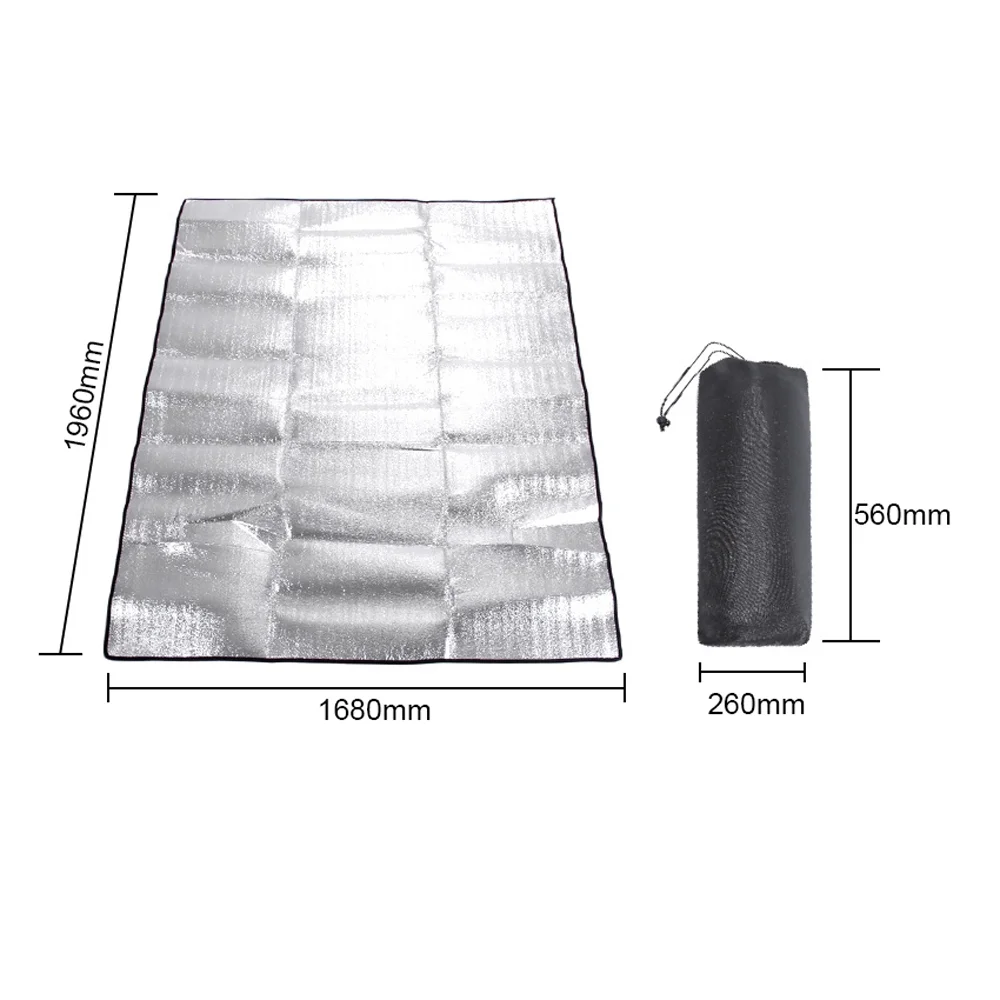 Bisofice Insulated Camping Mat Waterproof Mat Tent Sleep Floor Mat Thickened Ground Mat Household Floor Spread Mat Portable Moisture proof Floor Mat Picnic Mat