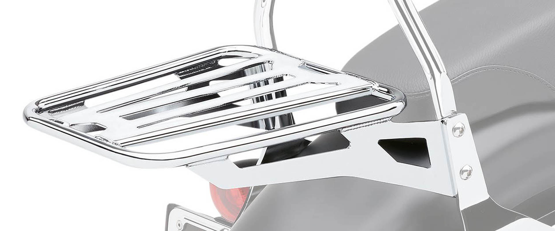 Cobra Tube-Style Chrome Luggage Rack for Cobra Sissy Bars (602-3500)